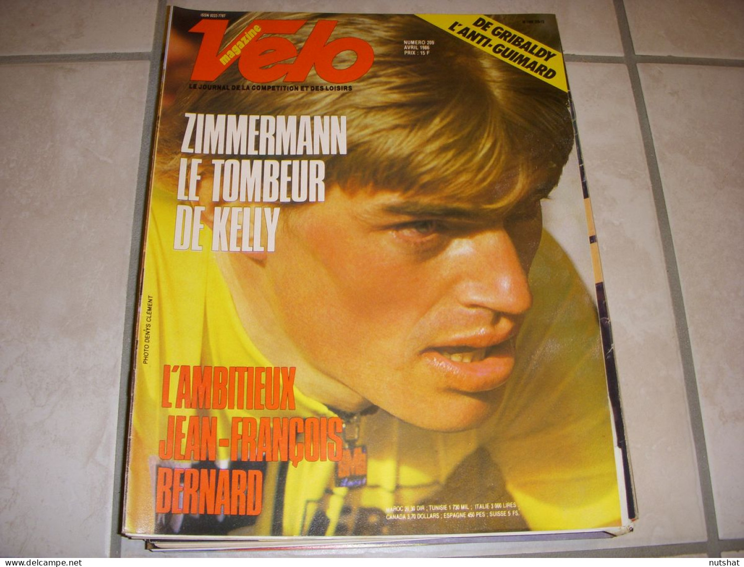 VELO MAG 209 04.1986 ZIMMERMANN KELLY JF BERNARD Jean De GRIBALDY - Sport