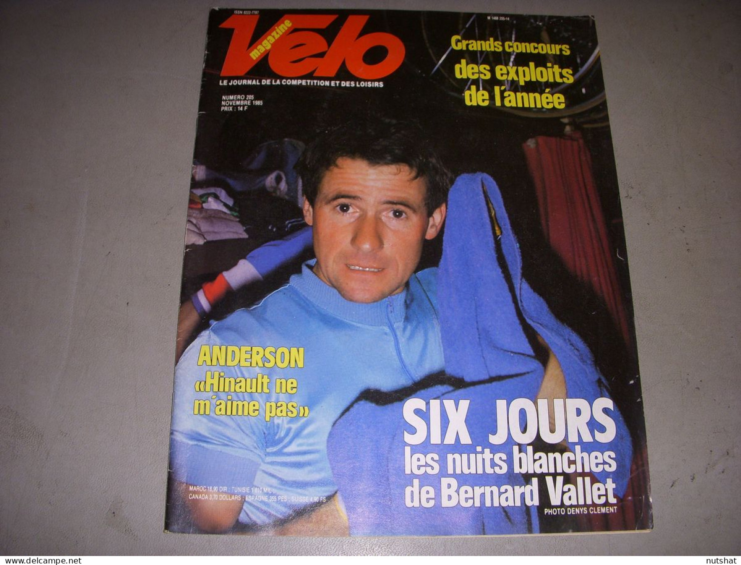 VELO MAG 205 11.1985 ANDERSON VALLET SIX JOURS TOUR IRLANDE ROCHE KELLY - Sport