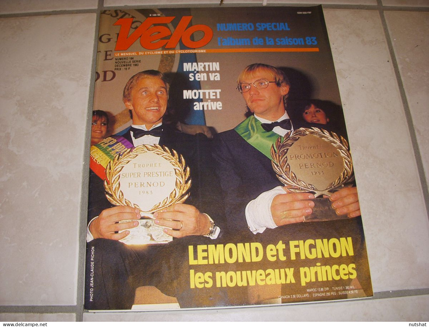 VELO MAG 184 12.1983 LEMOND FIGNON MOTTET Raymond MARTIN BILAN 1983 - Sport