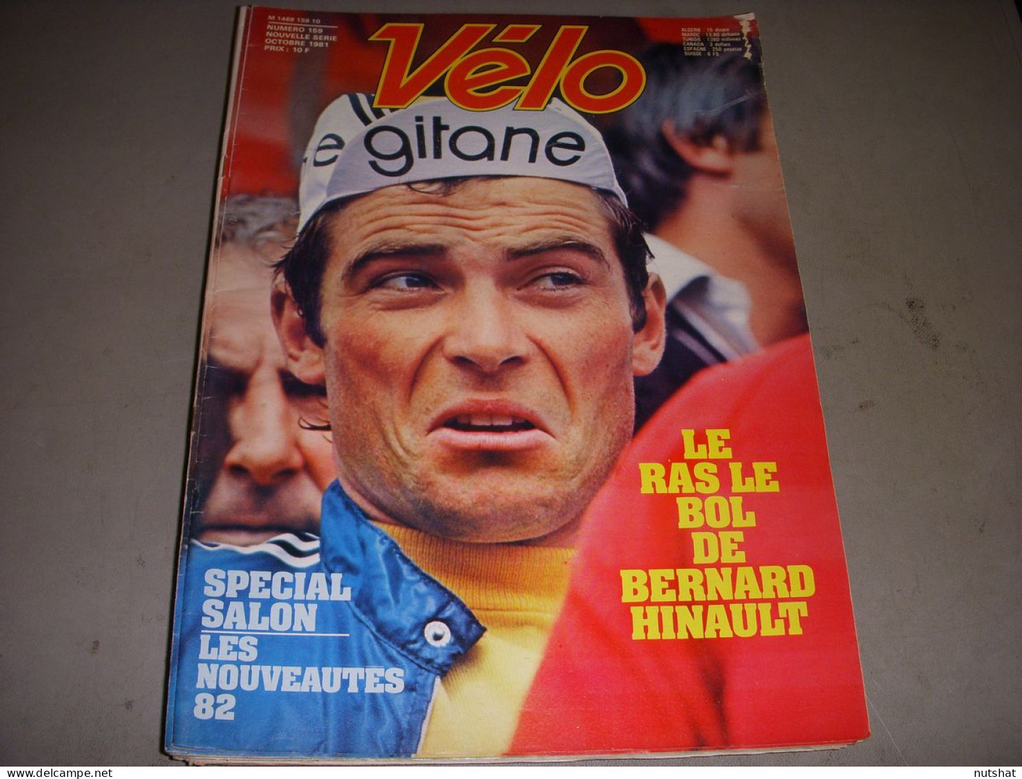 FRANCE VELO 159 10.1981 GP NATIONS GISIGER ROCHE HINAULT LOUI NUCERA SALON CYCLE - Sport