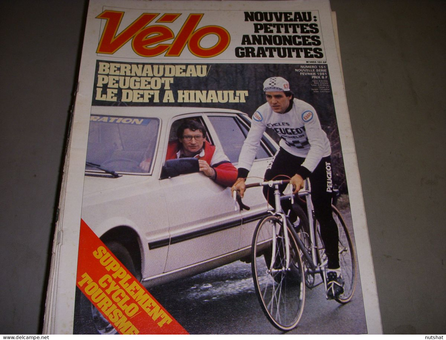 FRANCE VELO 151 02.1981 BERNAUDEAU HINAULT VAN De VELDE DUCLOS LASSALLE SERCU - Deportes