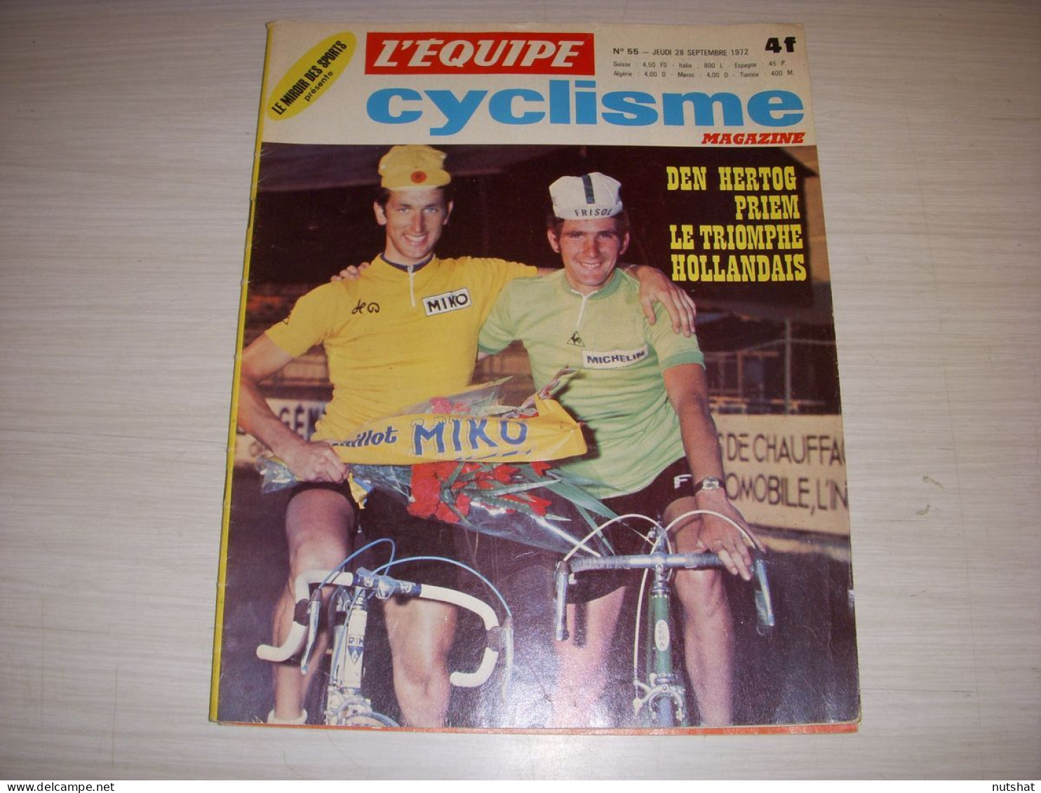 CYCLISME MAG 055 09.1972 SPECIAL TOUR AVENIR 1er DEN HARTOG PRIEM BASSO - Sport