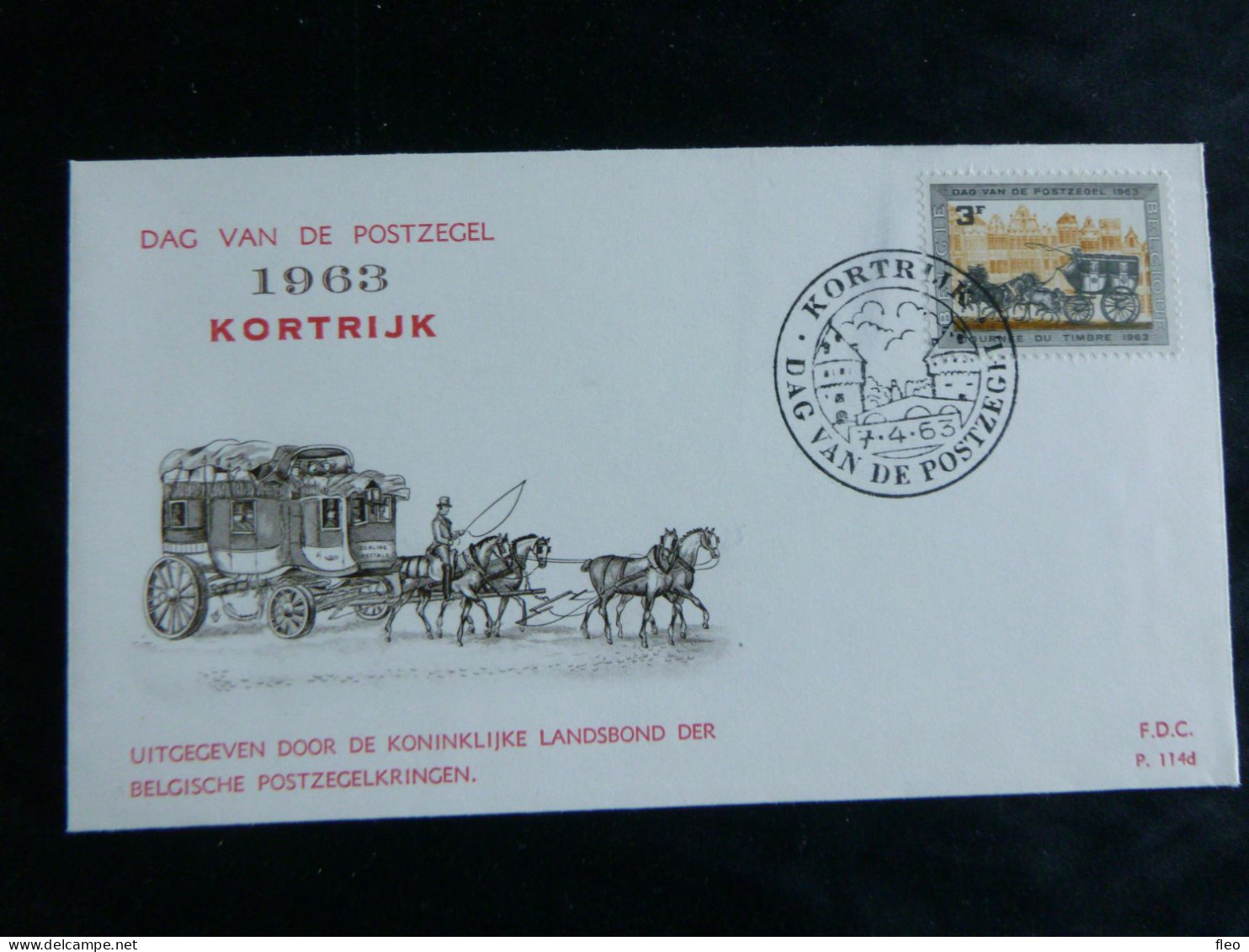 1963 1249 FDC ( Kortrijk ) : " Dag Van De Postzegel / Journée Du Timbre " - 1961-1970