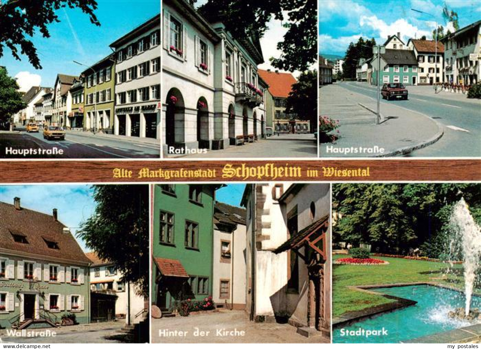 73927900 Schopfheim Hauptstrasse Rathaus Wallstrasse Hinter Der Kirche Stadtpark - Schopfheim