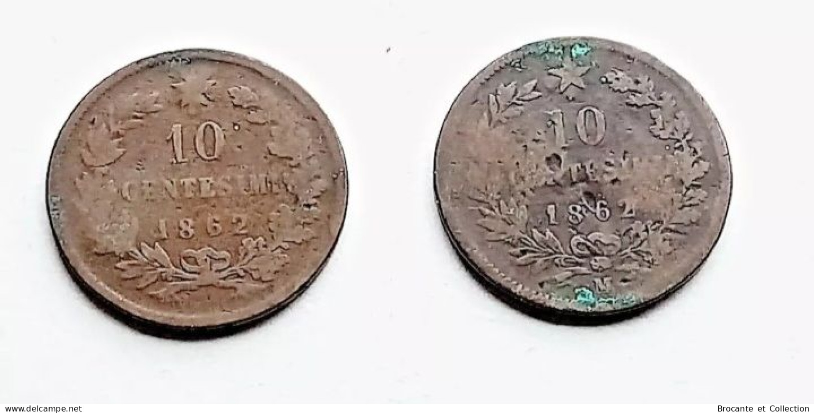 Lot 25 Monnaies 10 Centesimi ITALIE - 1861-1878 : Victor Emmanuel II