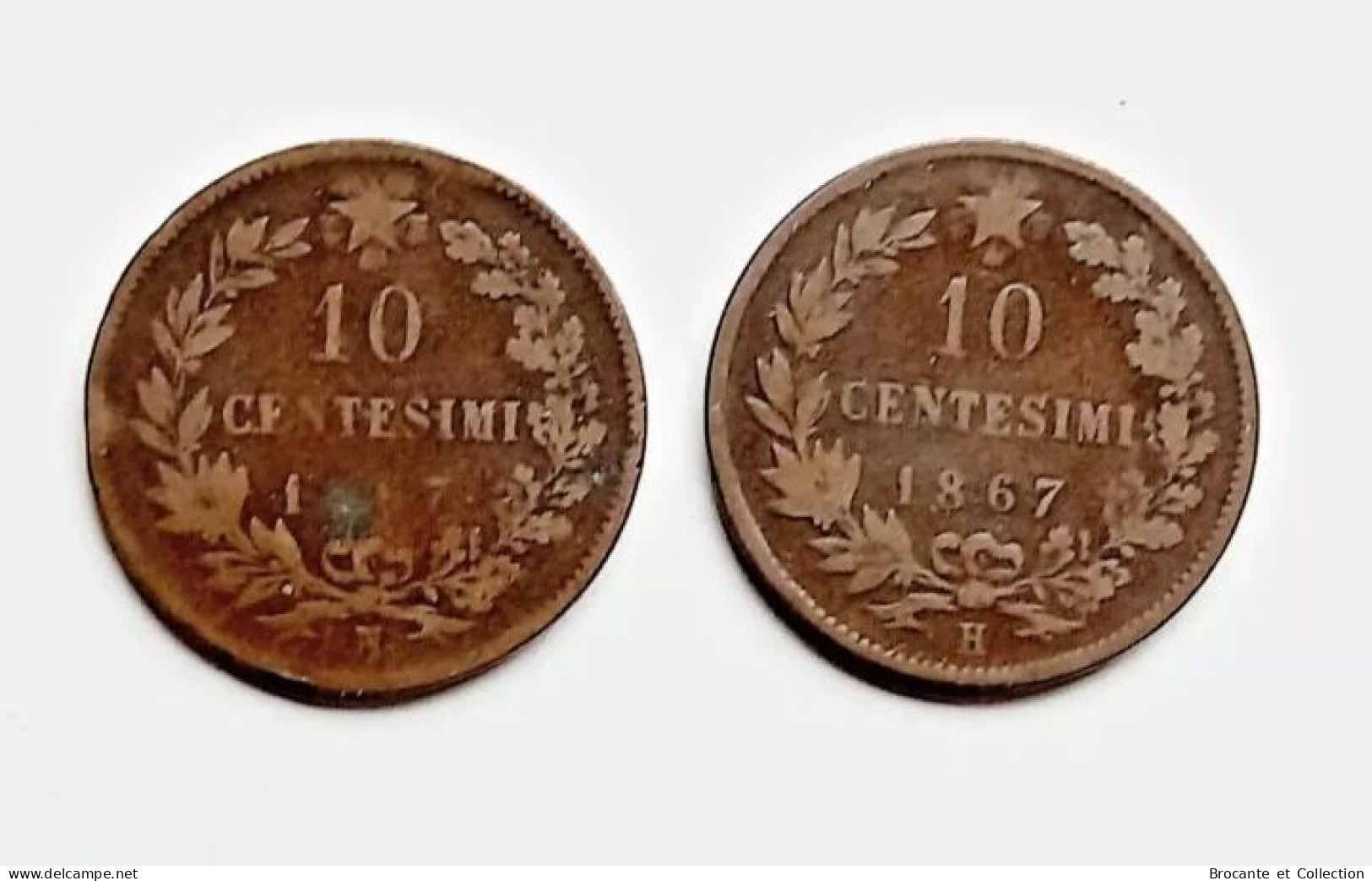 Lot 25 Monnaies 10 Centesimi ITALIE