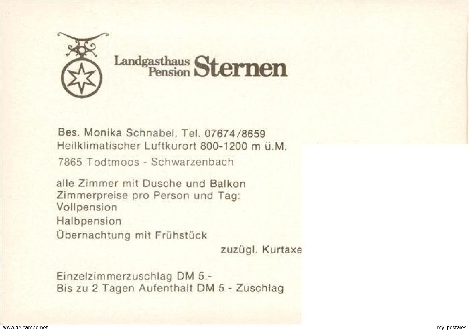 73927858 Schwarzenbach_Todtmoos Landgasthaus Pension Sternen - Todtmoos