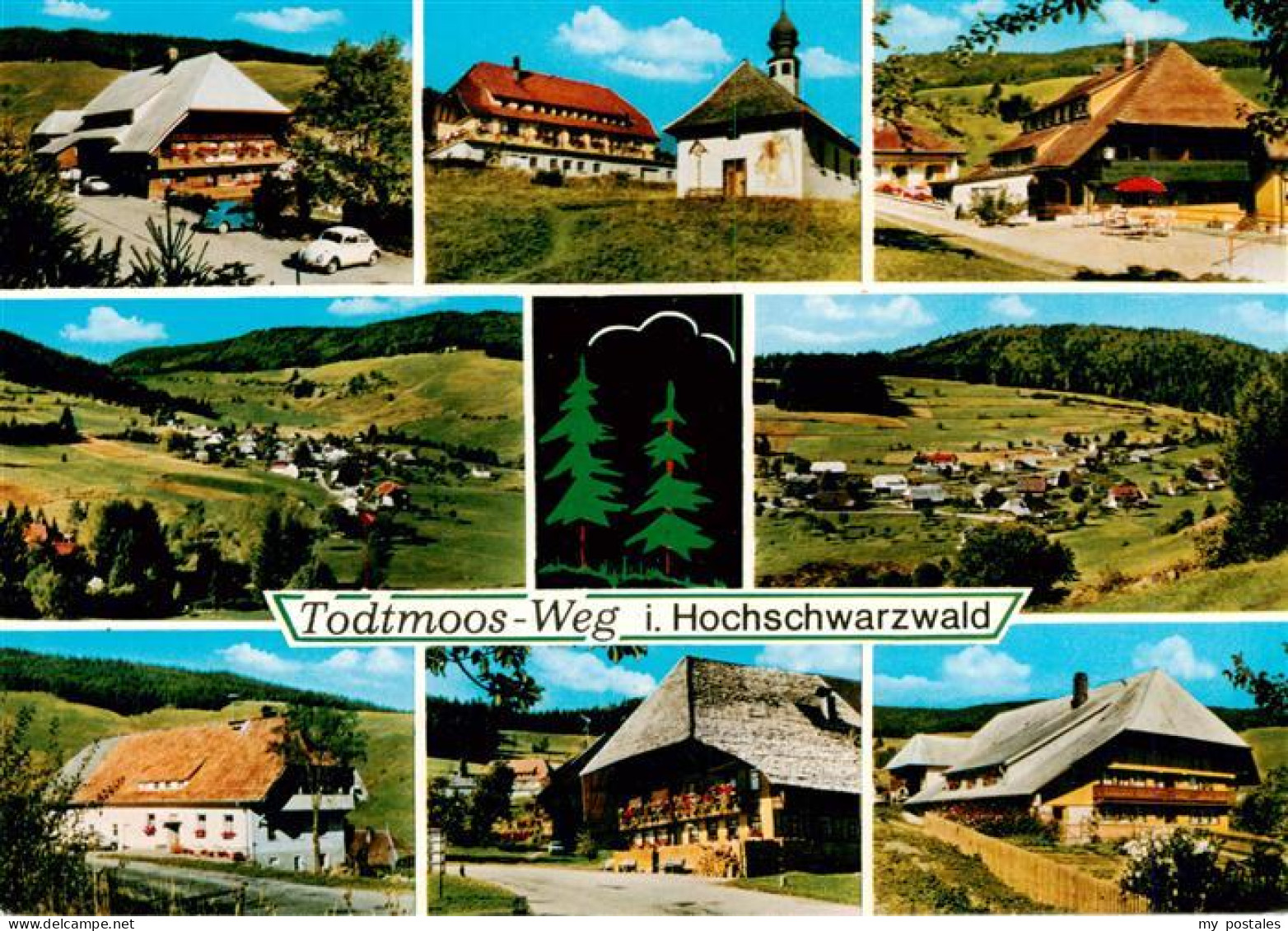 73927850 Todtmoos Schwarzwaldhaeuser Kirche Panorama - Todtmoos