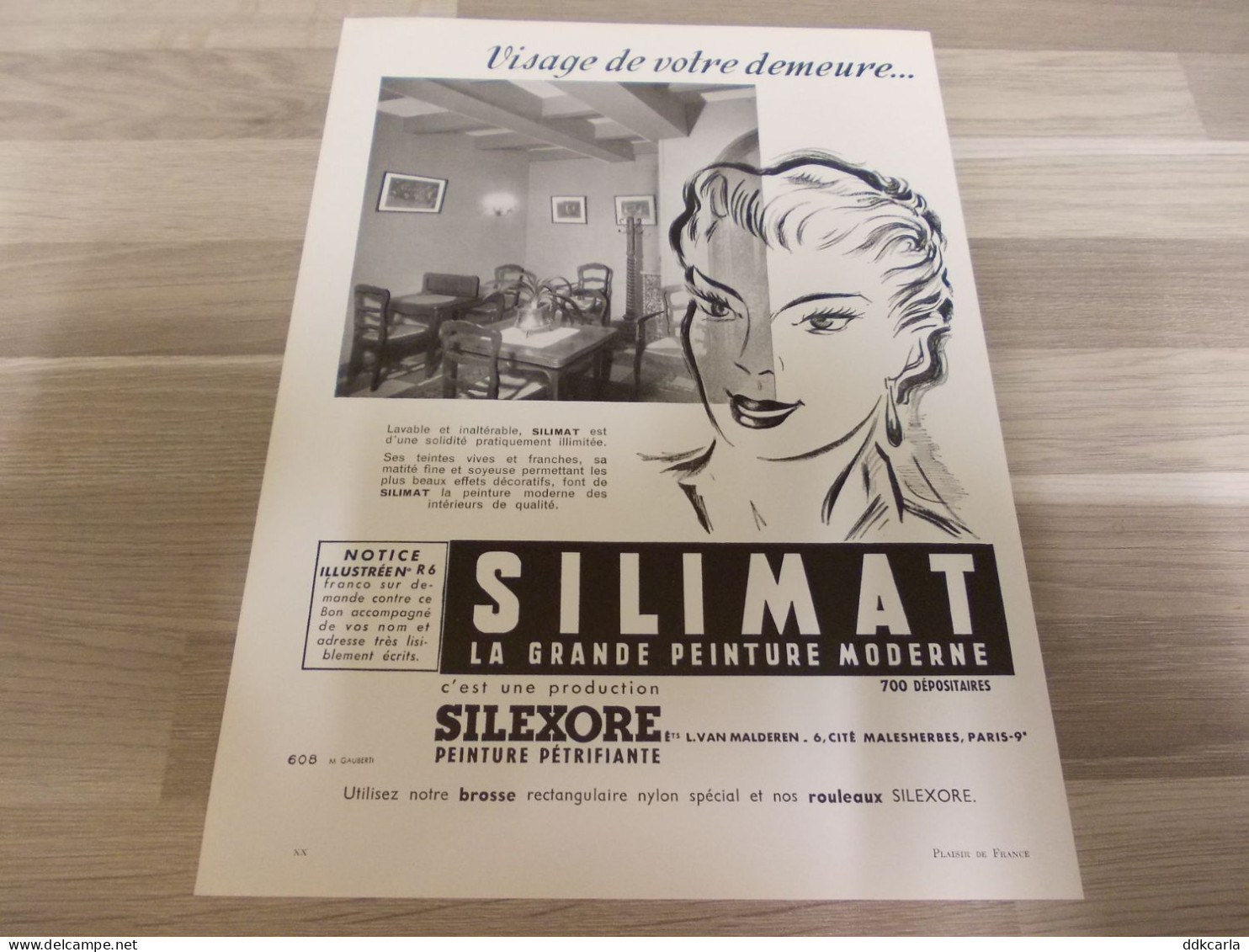 Reclame Advertentie Uit Oud Tijdschrift 1956 - SILIMAT La Grande Peinture Moderne  - SILEXORE Peinture Pétrifiante - Werbung