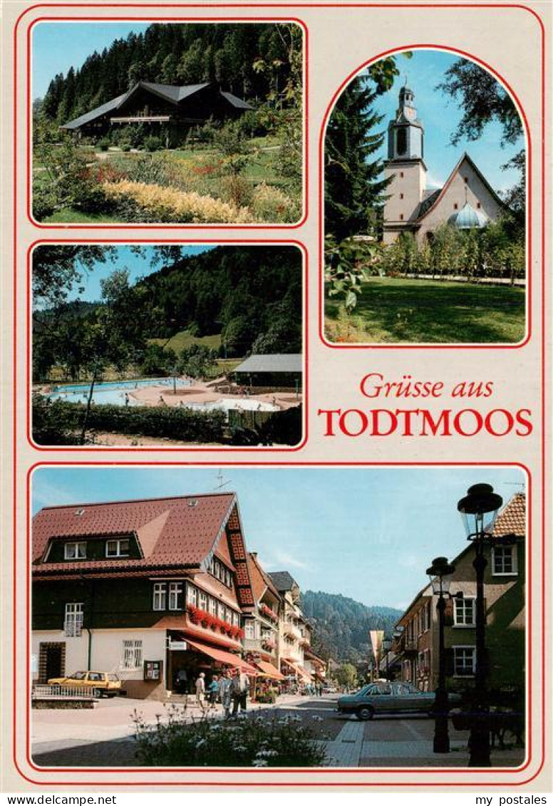 73927820 Todtmoos Panorama Freibad Wallfahrtskirche Ortspartie - Todtmoos