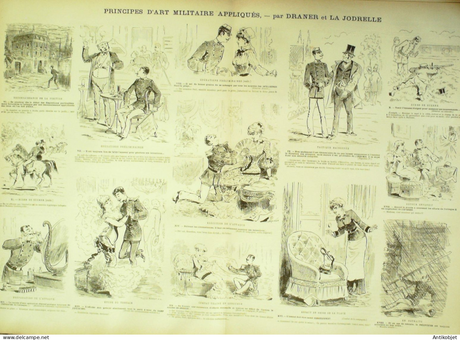 La Caricature 1880 N°  35 Arts Militaires Appliqués Dranet=r La Jodrelle Robida - Magazines - Before 1900