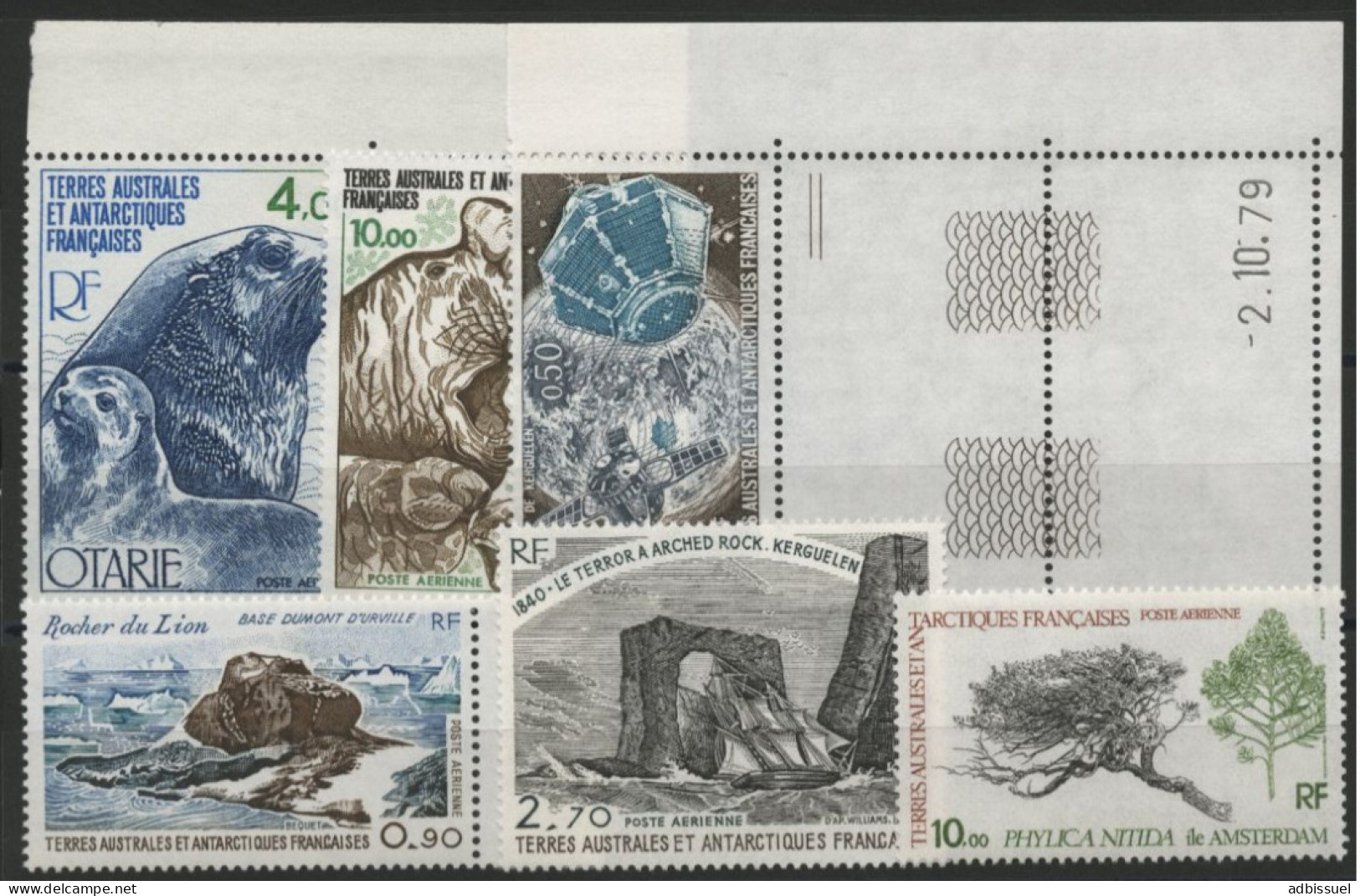 TAAF Poste Aérienne PA N° 54 à 60 Neufs Sans Charnière ** (MNH) COTE 26.1 €. TB - Luftpost