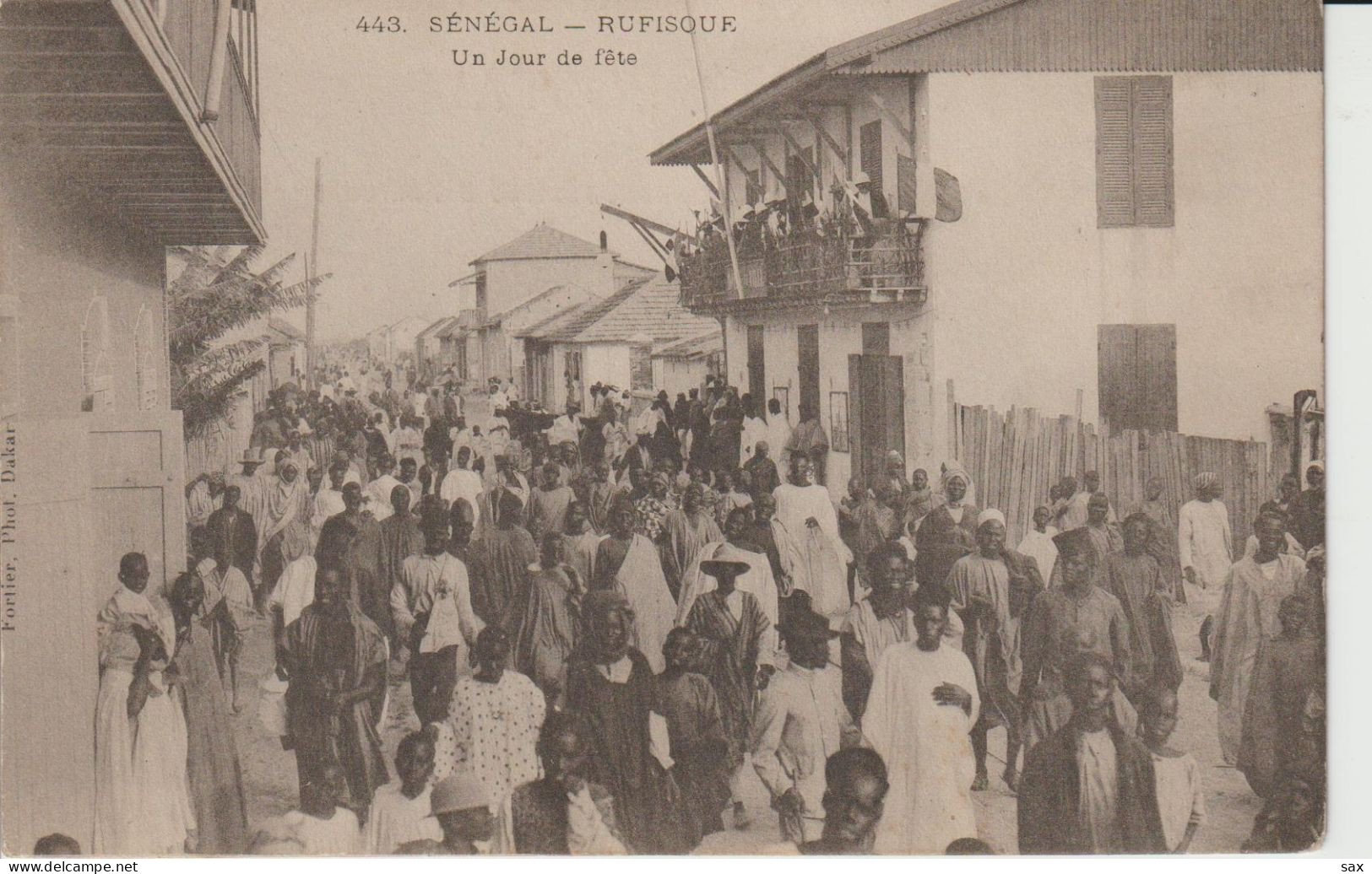 2418-225 Av 1905 N°443 Sénégal Rufisque Jour De Fête Fortier Photo Dakar   Retrait 12-05 - Sénégal
