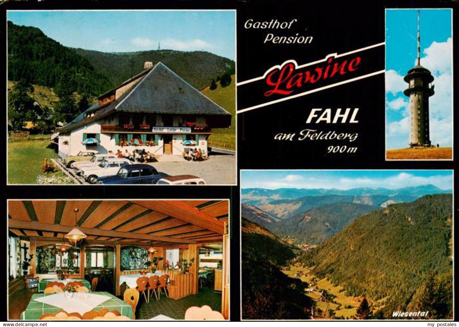 73927803 Fahl_Feldberg Gasthof Pension Lawine Feldbergturm Gastraum Wiesental - Todtnau