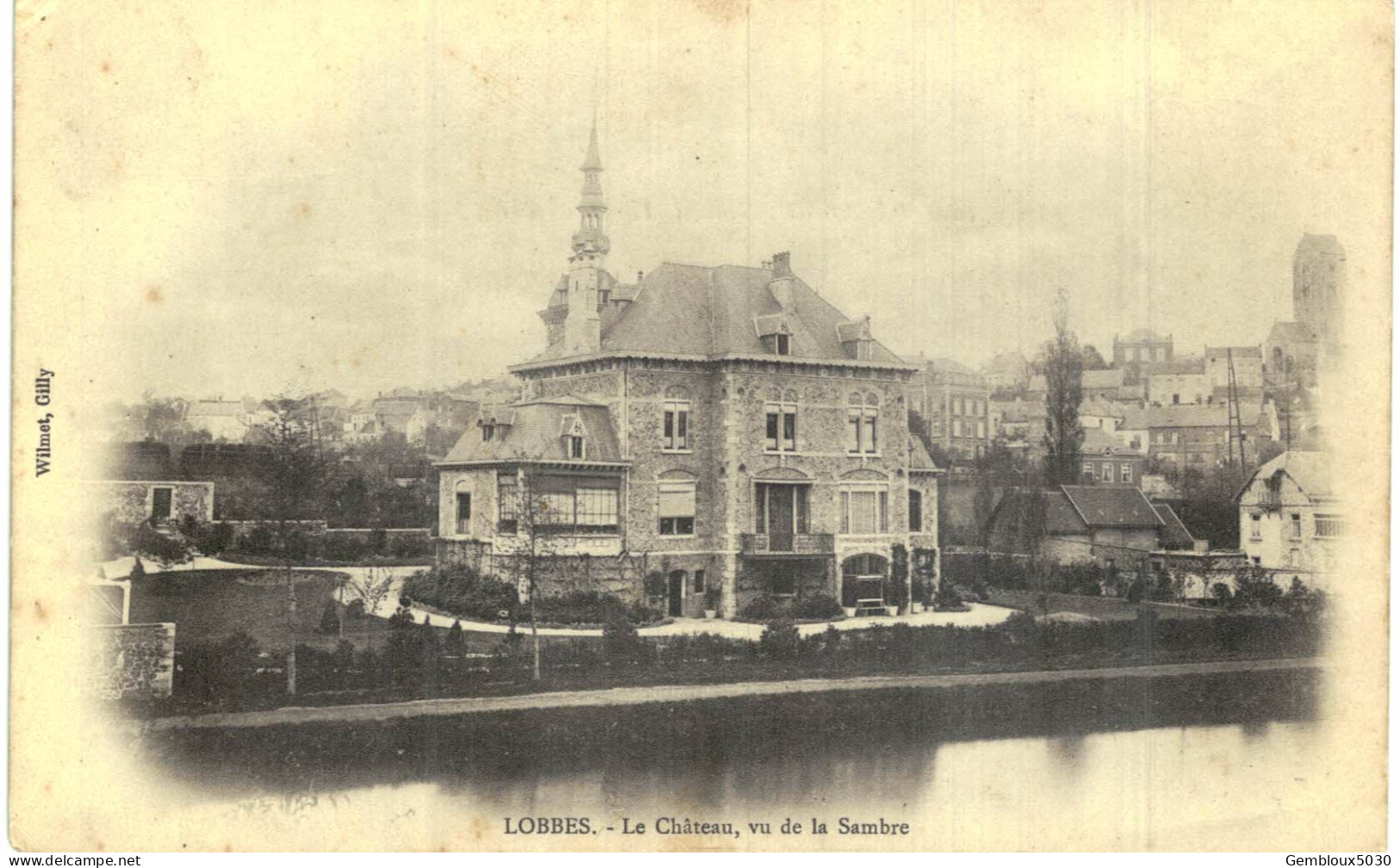 (289) Lobbes    Le Château Vu De La Sambre - Lobbes