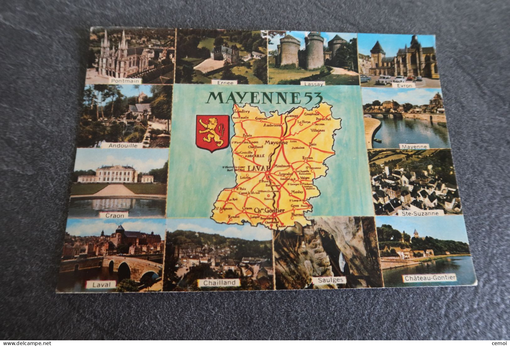 Lot De 3 CP Multivues Différentes -  Carte Du Département De La MAYENNE (53) avec Vues Autour. - Autres & Non Classés