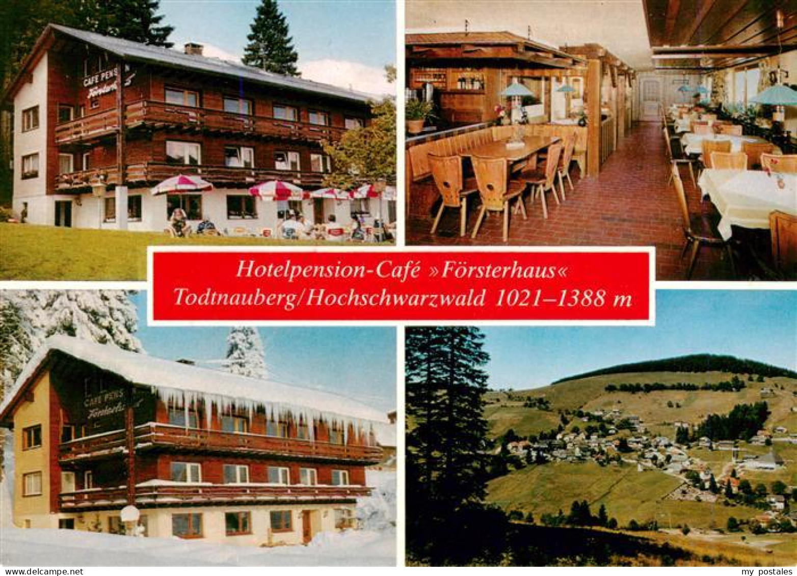 73927768 Todtnauberg Hotelpension Cafe Foersterhaus Gaststube Panorama - Todtnau