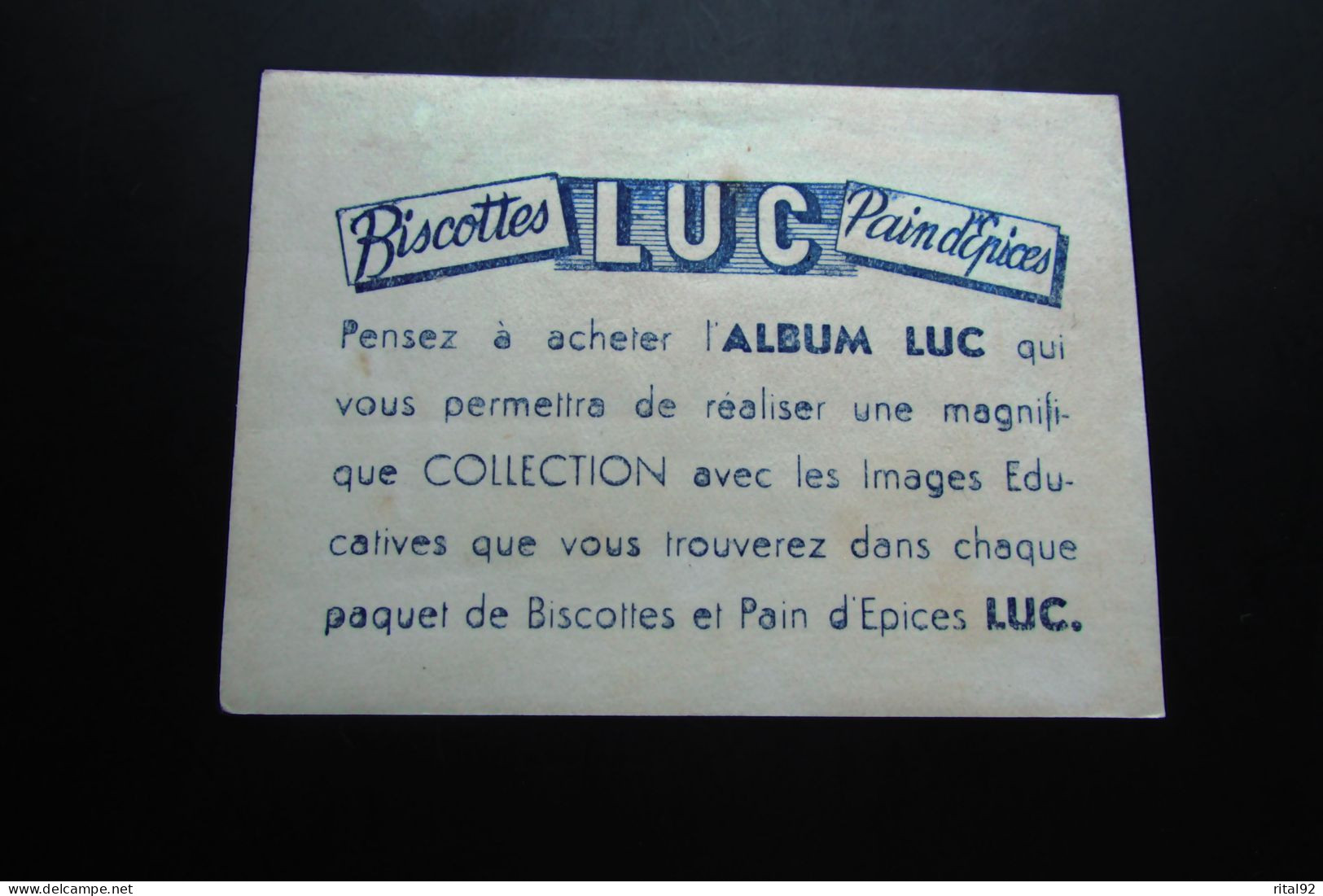 Chromo/image "Biscottes - Pain D'épices St LUC" - Série D'images à Collectionner - Albums & Katalogus