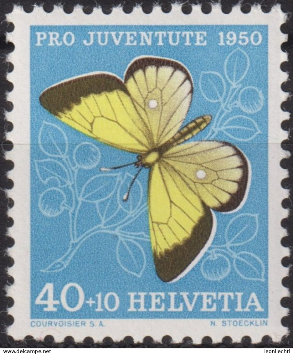 1950 Schweiz Pro Juventute ** Mi:CH 554, Yt:CH 506, Zum:CH J137, Moorgelbling - Ongebruikt