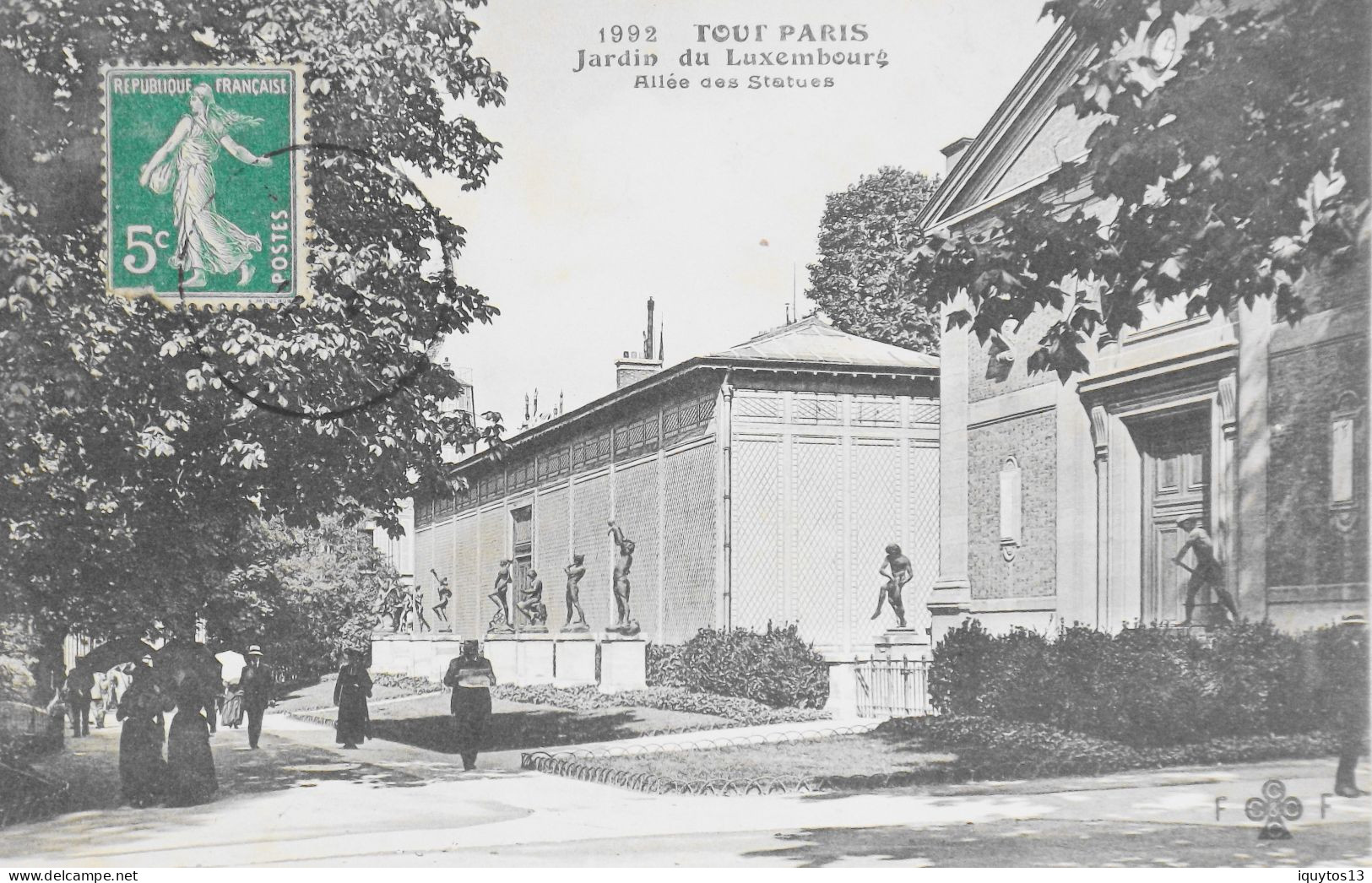 CPA. [75] > TOUT PARIS > N° 1992 - Jardin Du Luxembourg, Allée Des Statues - (VIe Arrt.) - 1911 - Coll. F. Fleury - TBE - Paris (06)
