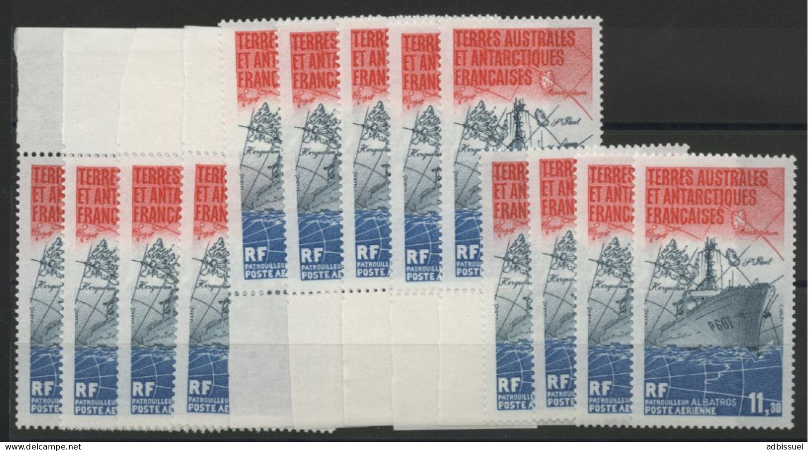 TAAF Poste Aérienne PA N° 84 (13 Exemplaires) Neufs Sans Charnière ** (MNH) Patrouilleur ALBATROS. TB - Luftpost