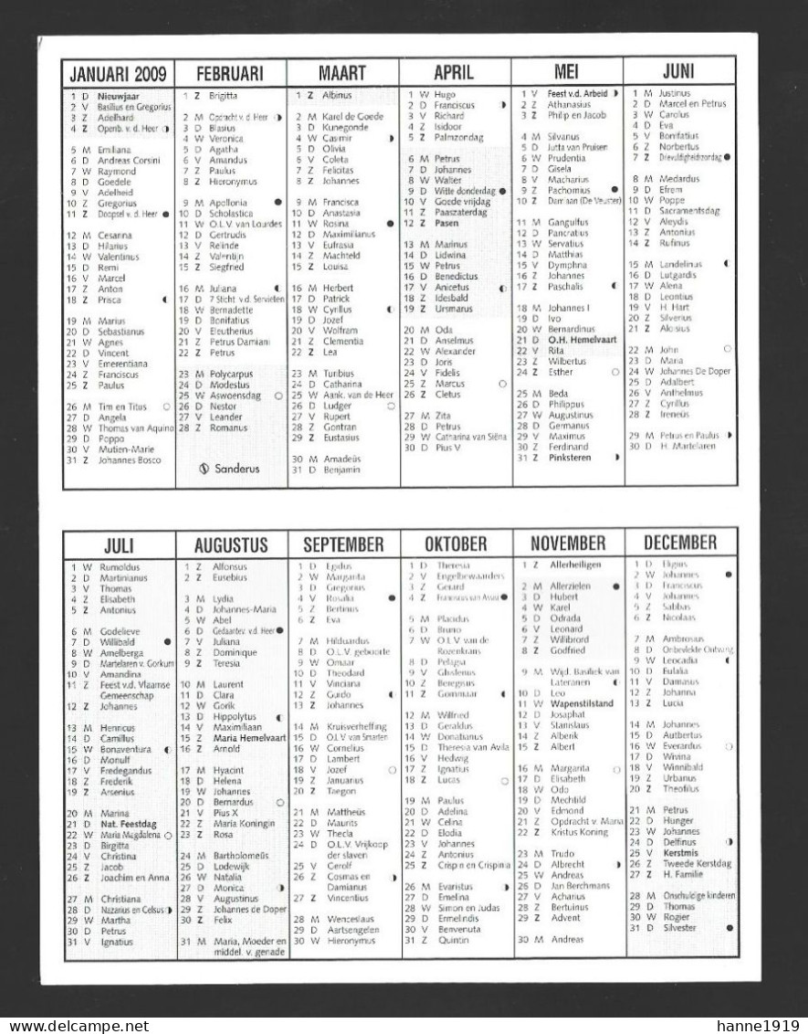 Deinze Oude Brugsepoort Apr. Schiettecatte Kalender 2009 Calendrier Htje - Tamaño Pequeño : 2001-...