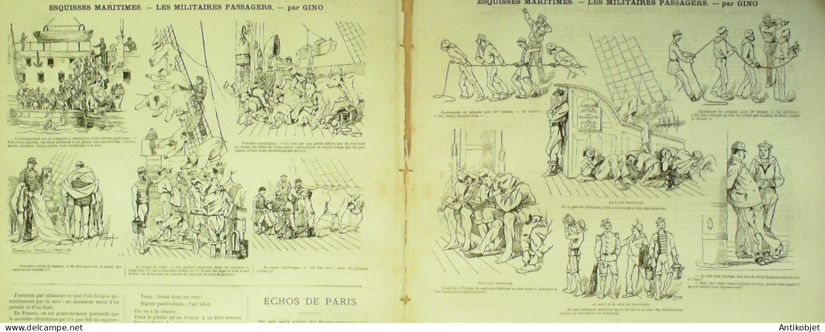 La Caricature 1880 N°  39 Temps Des Vacances Robida Chasse Et Chasseurs Gino Trock - Magazines - Before 1900