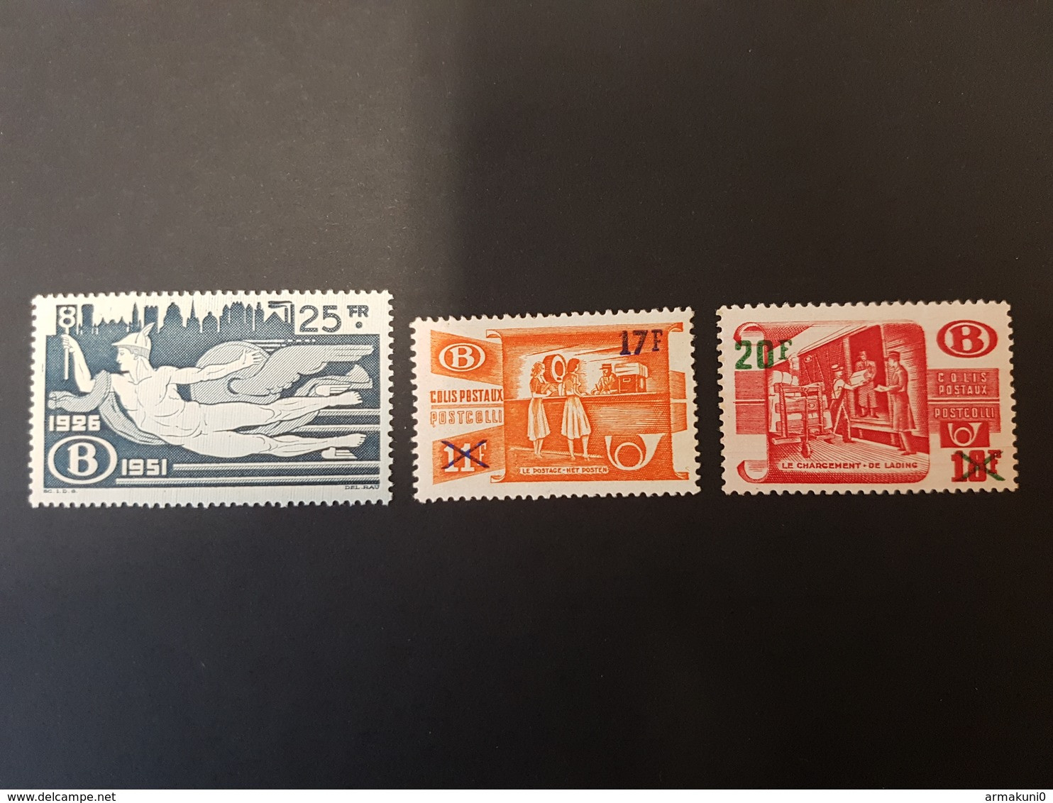 Belgique-België - Chemins De Fer Et Colis Postaux : COB  TR330-332-333** - Otros & Sin Clasificación