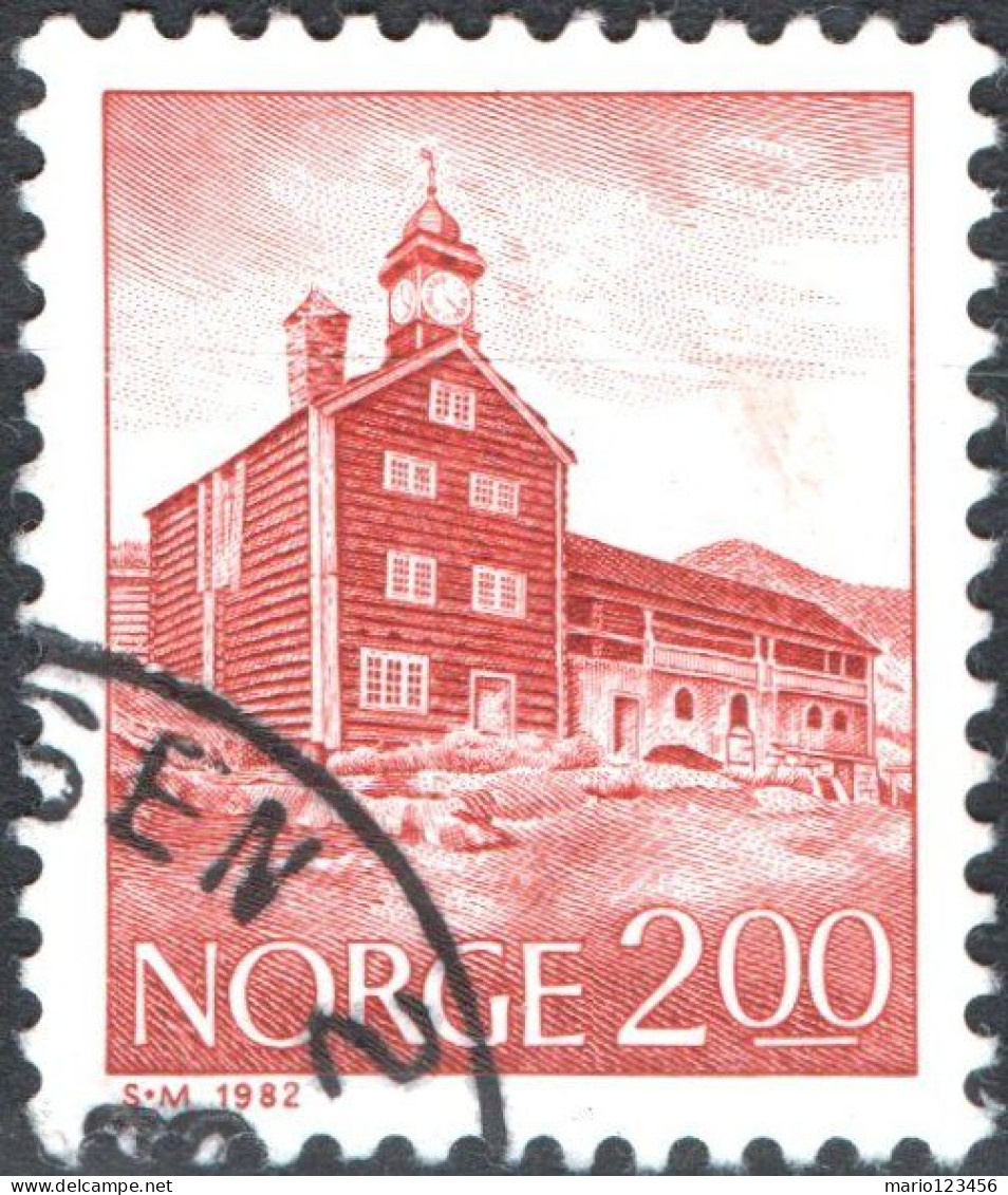 NORVEGIA, NORWAY, PAESAGGI, LANDSCAPE, 1982, USATI Mi:NO 856, Scott:NO 719, Yt:NO 812 - Usati