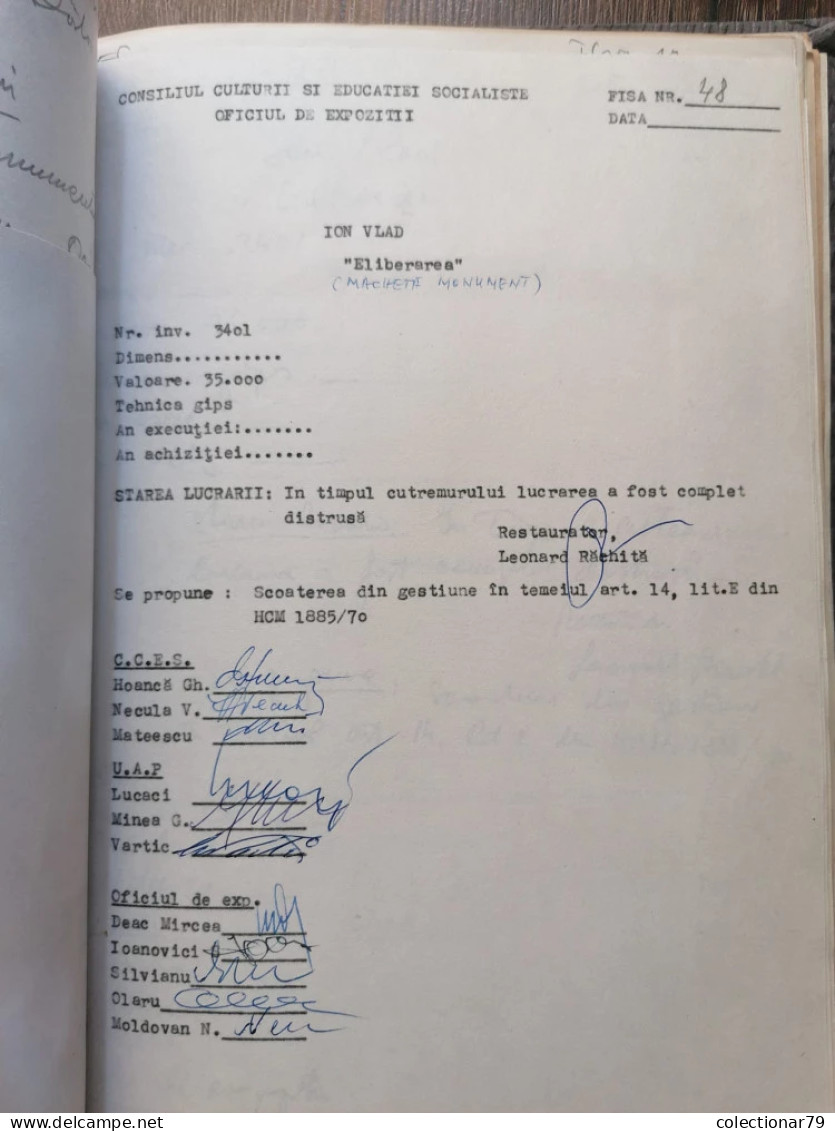 Romania Casari opere de arta distruse in urma cutremurului din 1977