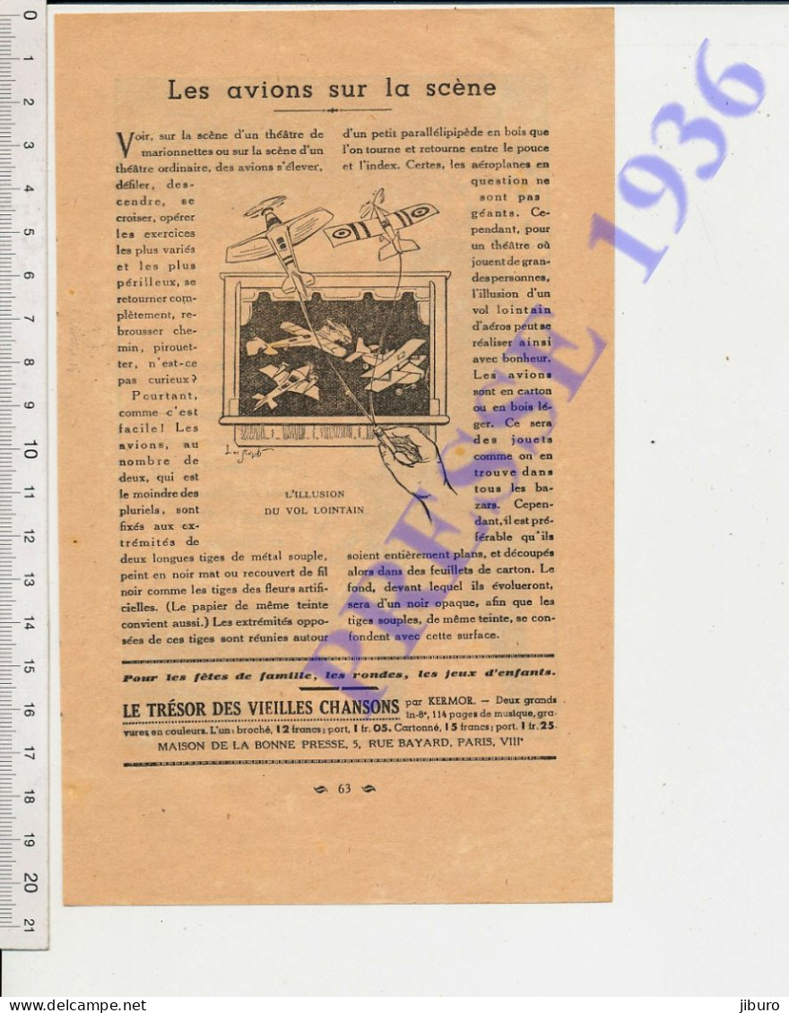 2vues 1936 Gravure Turenne Libère L'Alsace Portrait Histoire De France Théatre Modélisme Maquette Avion Découpage Papier - Non Classificati