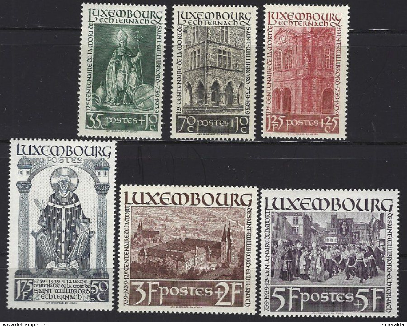 Luxembourg Yv 300/05, 12e Centenaire De La Mort De Saint Willibrord. 6 Valeurs Tous ** /mnh - Ungebraucht