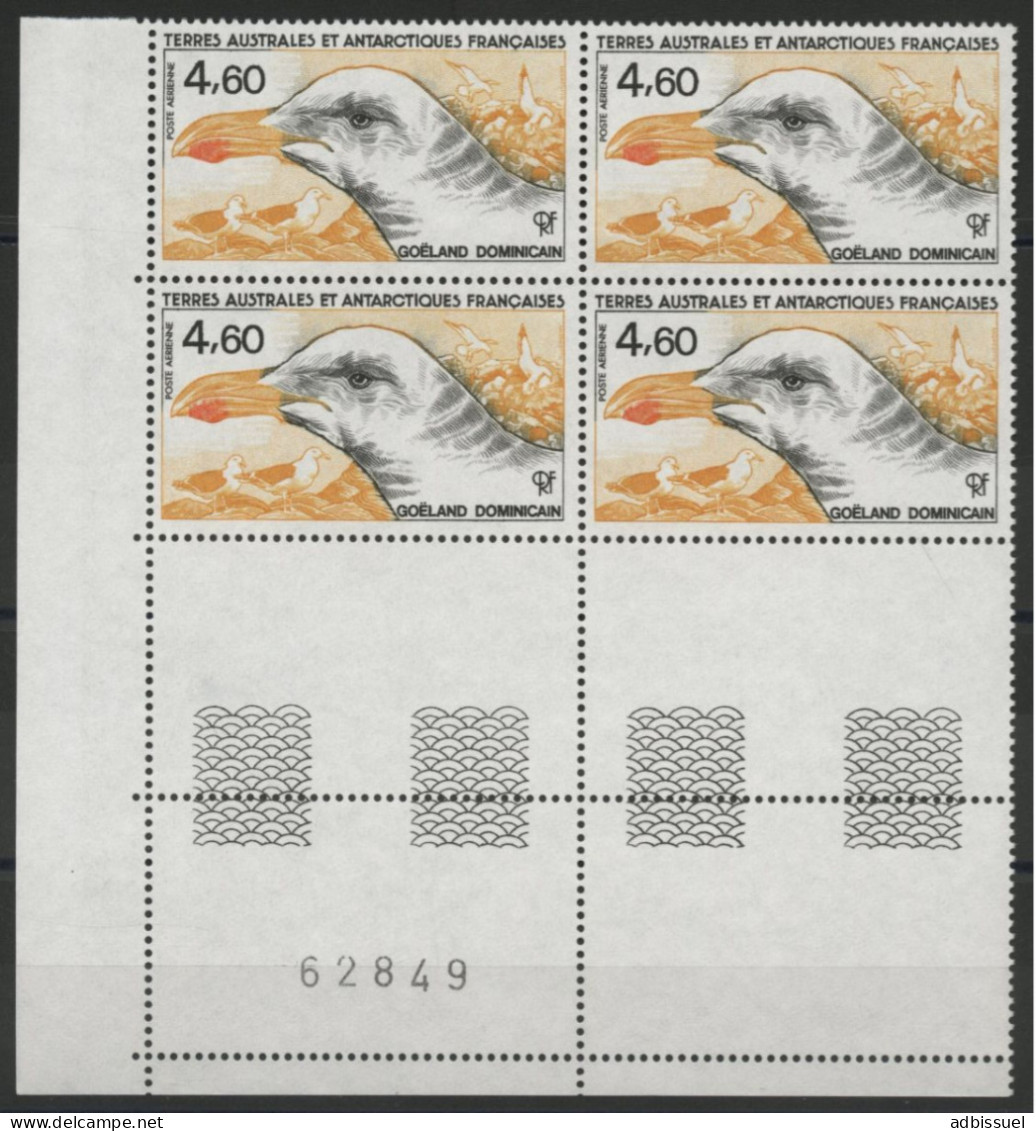 TAAF Poste Aérienne PA N° 92 Bloc De 4 Neuf Sans Charnière ** (MNH) GOELAND. TB - Luftpost