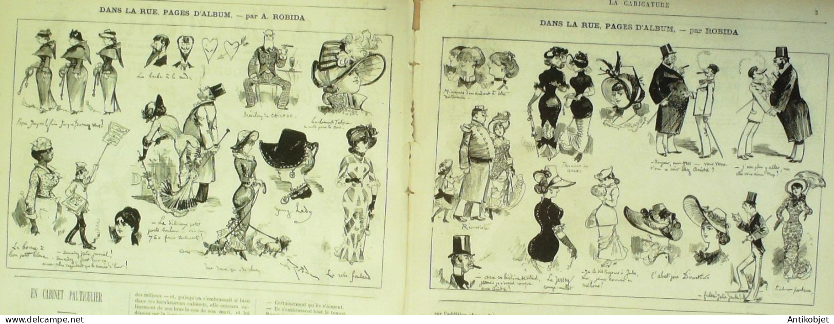 La Caricature 1880 N°  40 Le Cirque Casimirski Trock Robida Draner - Revues Anciennes - Avant 1900
