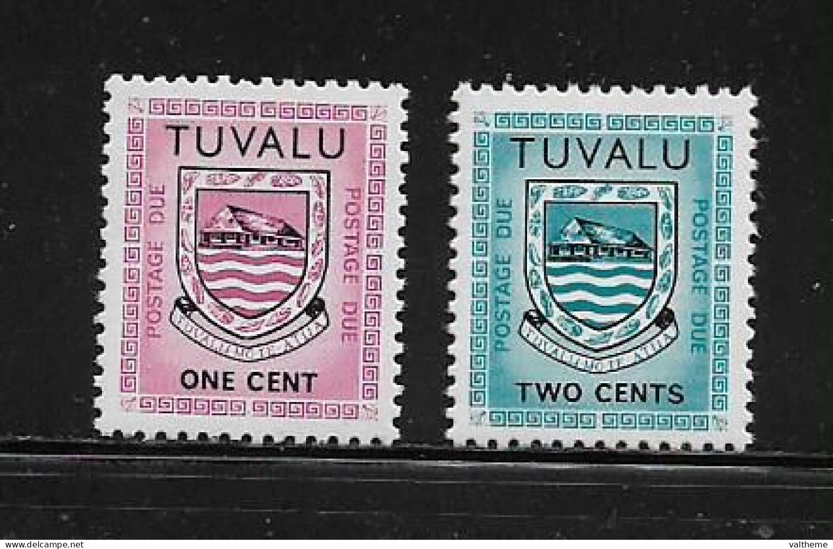 TUVALU  ( DIV - 396 )   1981  N° YVERT ET TELLIER   TAXE   N°  1/2     N** - Tuvalu (fr. Elliceinseln)