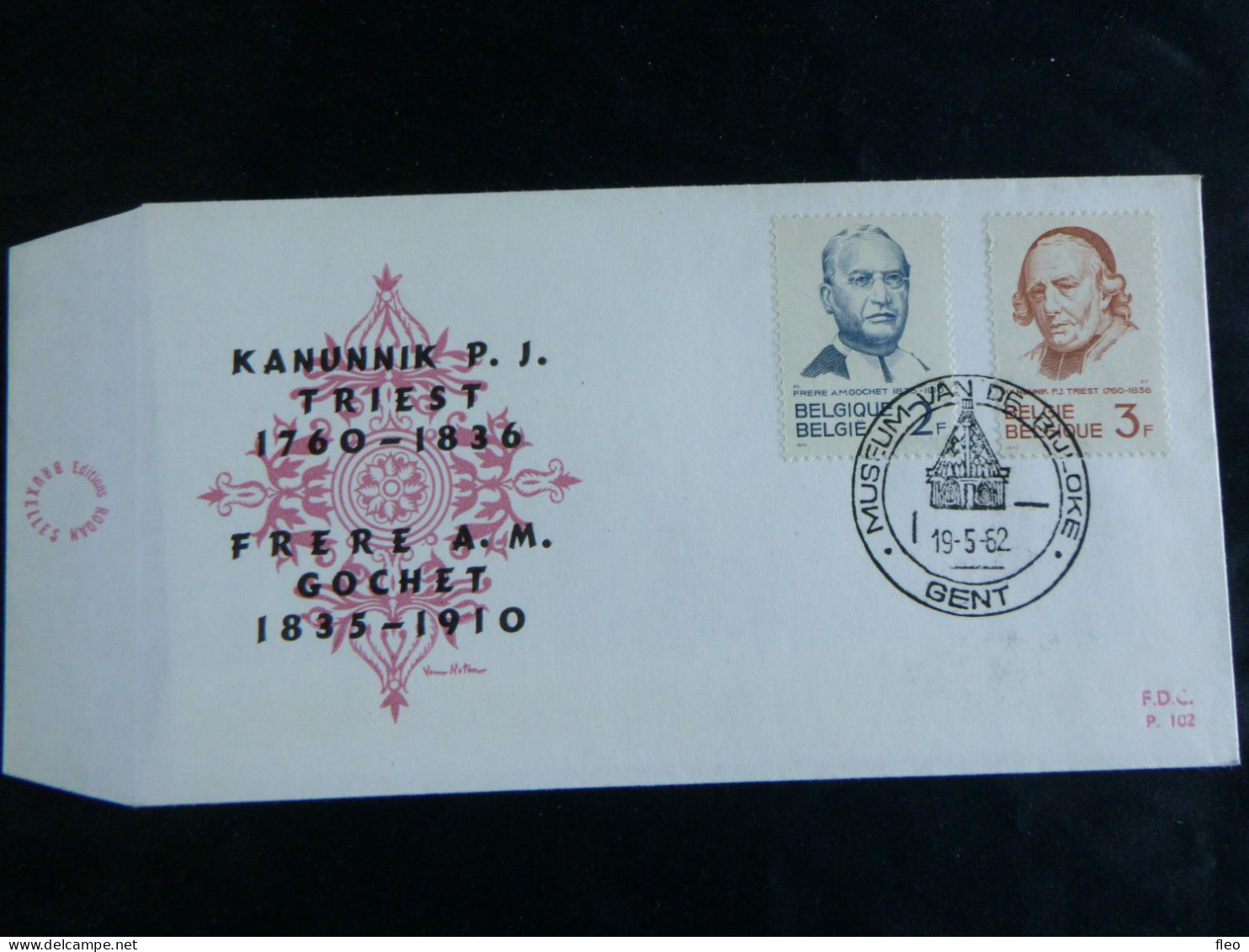 1962 1214 & 1215  FDC's (Gent ) : En L'honneur Du Frère Gochet Et Du Chanoine Triest - 1961-1970