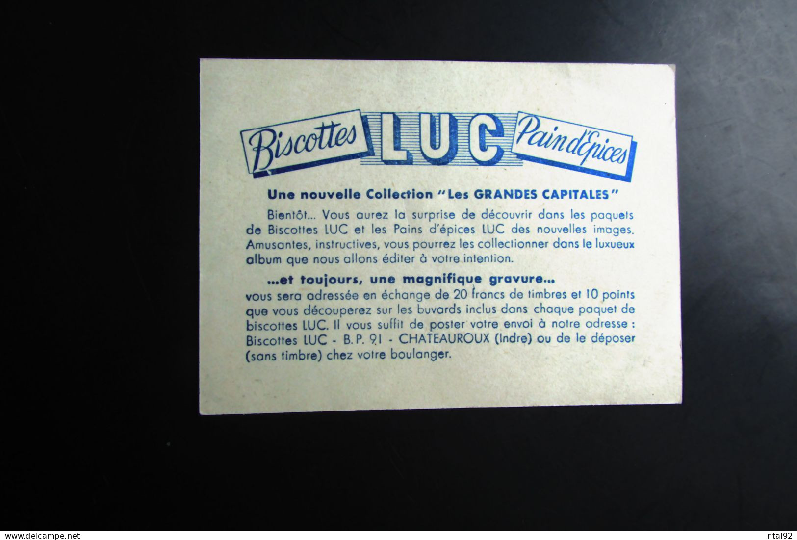 Chromo/image "Biscottes - Pain D'épices St LUC" - Série D'images à Collectionner - Album & Cataloghi