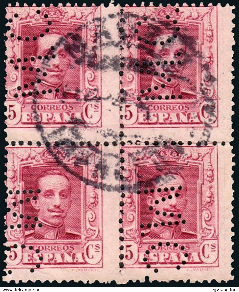 Madrid - Perforado - Edi O 311 Bl. 4 - "M.C." (Editorial) - Used Stamps