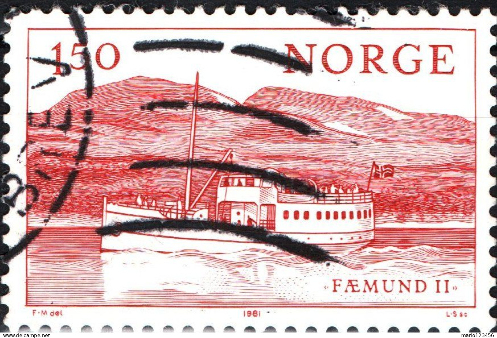 NORVEGIA, NORWAY, NAVI, 1981, USATI Mi:NO 843, Scott:NO 788, Yt:NO 799 - Gebruikt