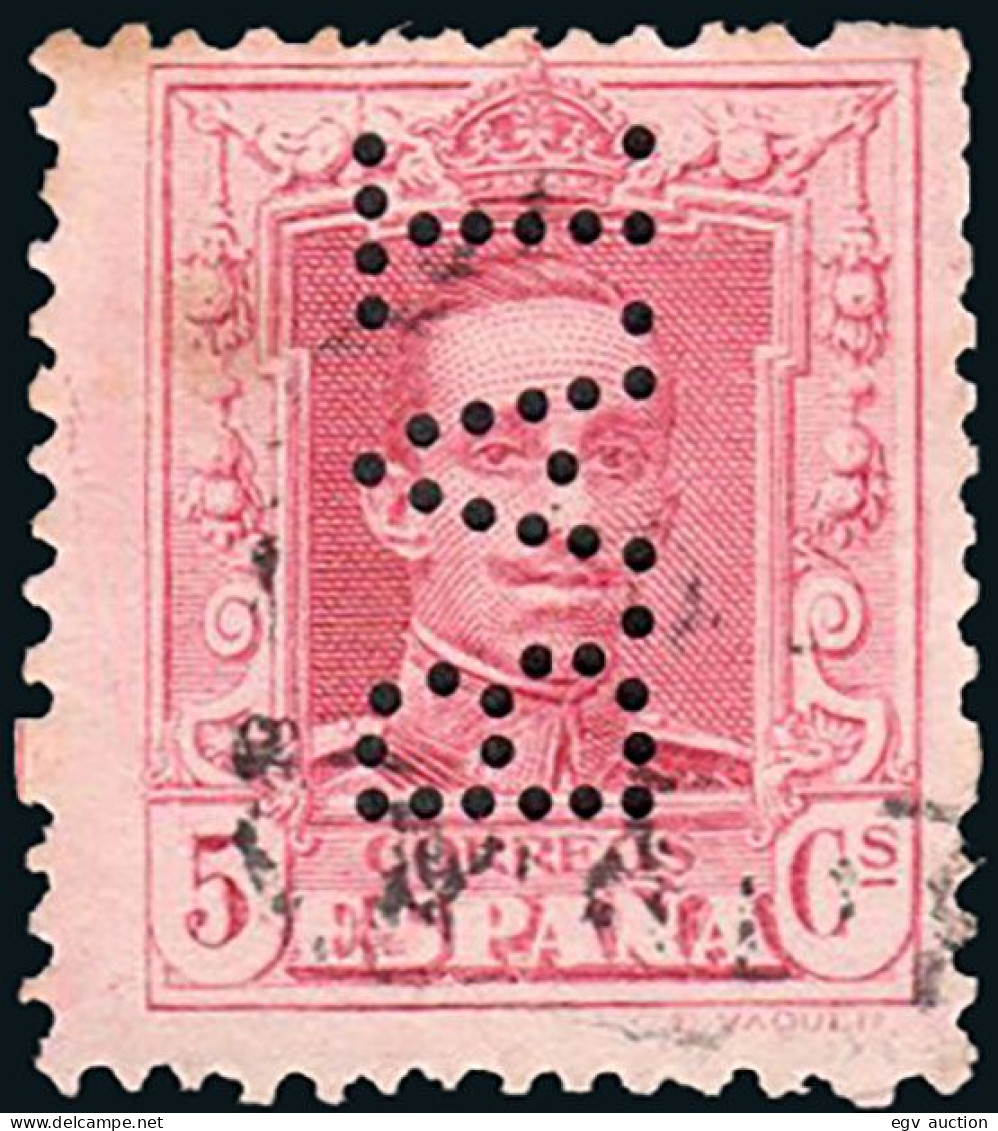 Madrid - Perforado - Edi O 312 - "B.A.T." (Banco) - Used Stamps