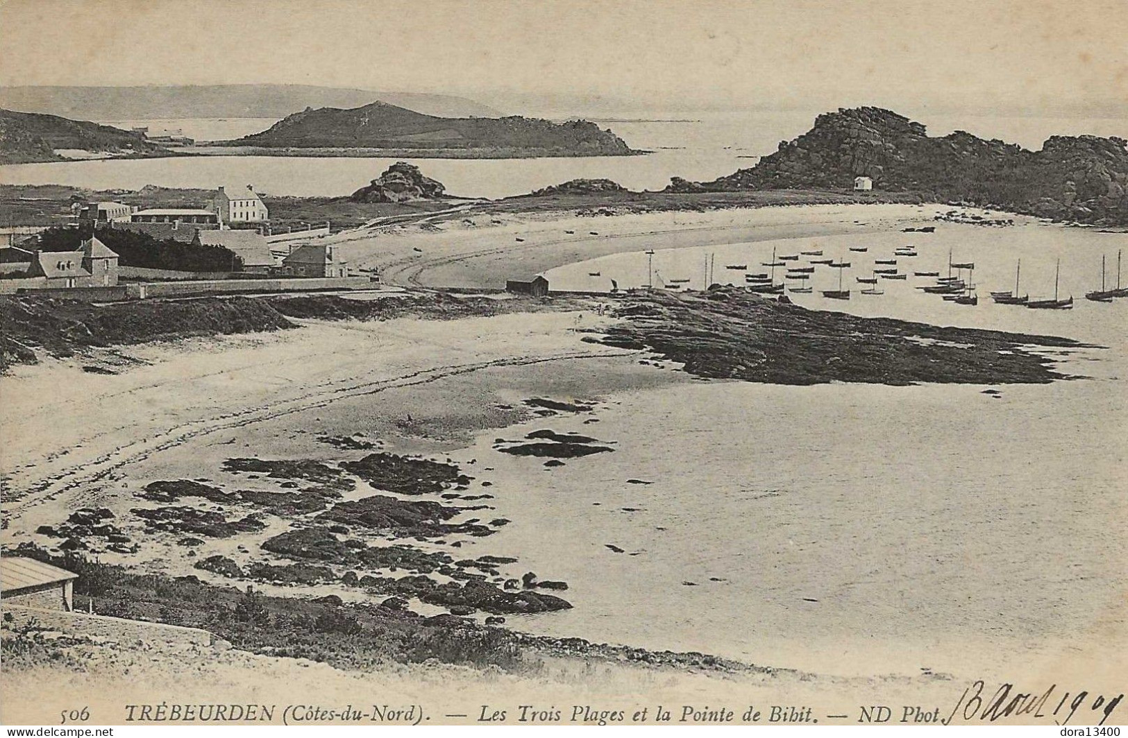 CPA22- TREBEURDEN- Les Trois Plages Et La Pointe De Bibit - Trébeurden