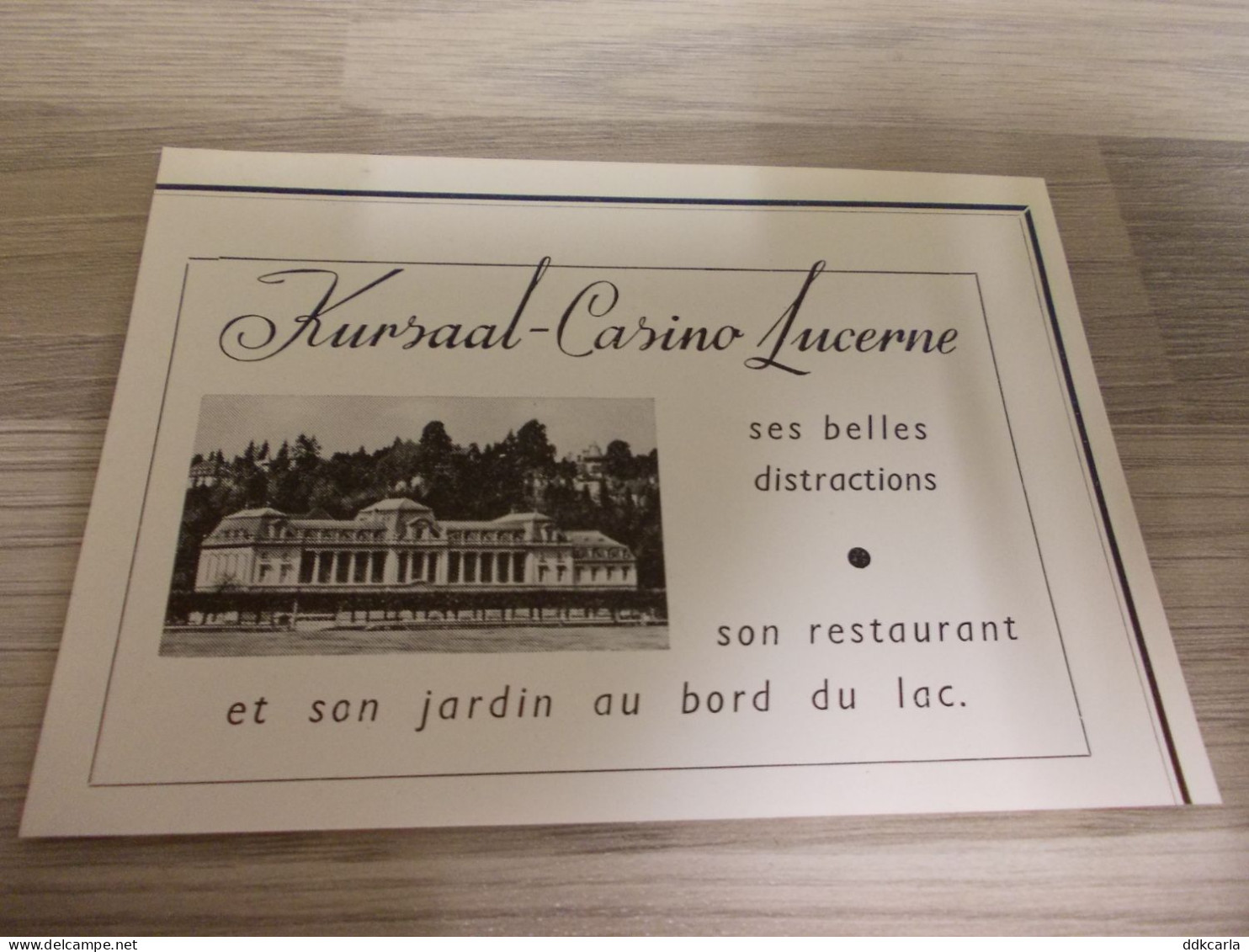Reclame Advertentie Uit Oud Tijdschrift 1956 - Kursaal-Casino Lucerne - Reclame