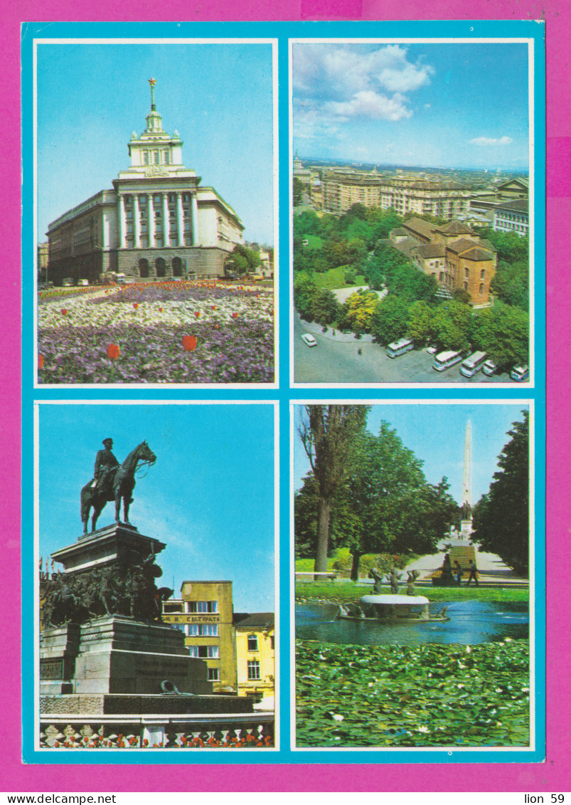 311243 / Bulgaria - Sofia - Monument To The Tsar Liberator , Party House , Garden Monument , Church 1989 PC Septemvri - Monumenten