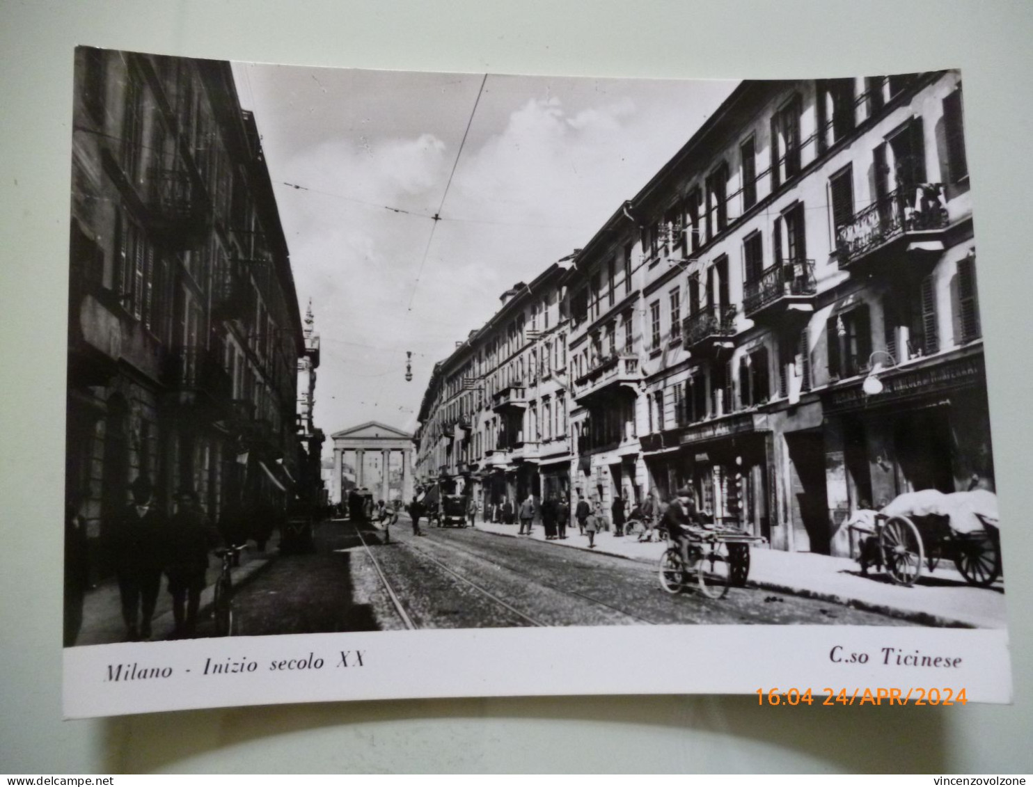 Cartolina "MILANO Inizio Secolo XX  C.so Ticinese" Edizione Bromofoto Anni 1960 - Milano (Mailand)