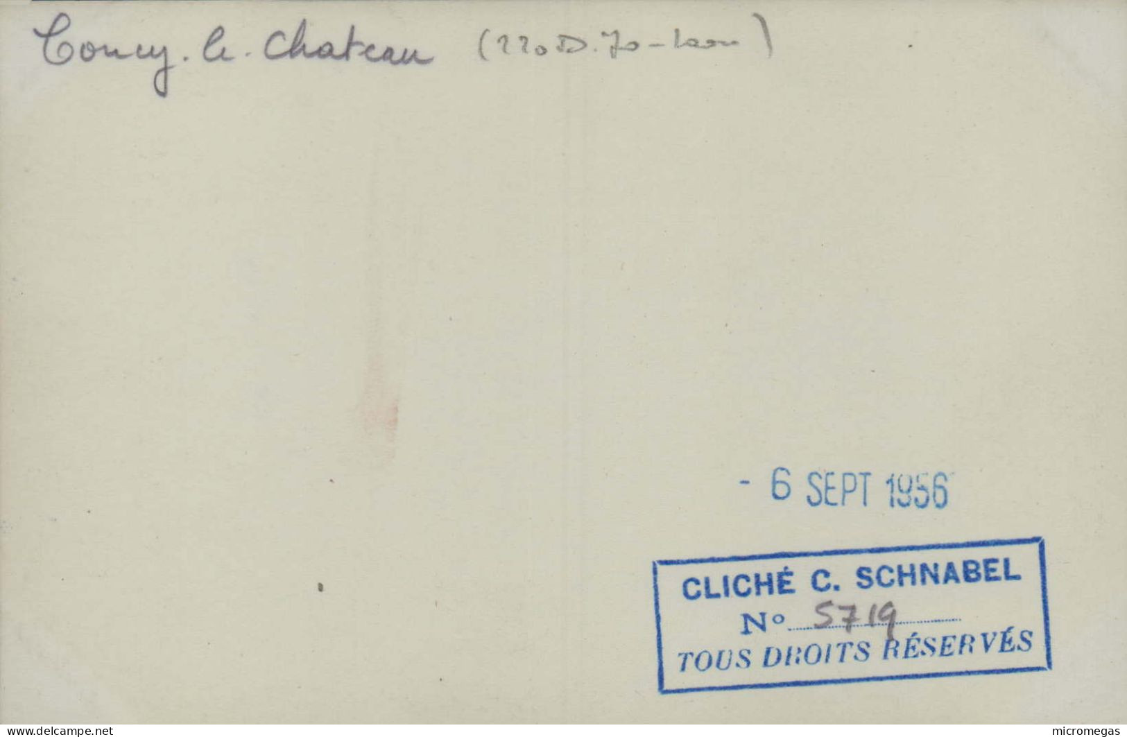 COUCY-le-CHÂTEAU - 220-D-70 Laon - Cliché C. Schnabel, 6 Sept. 1956 - Treni