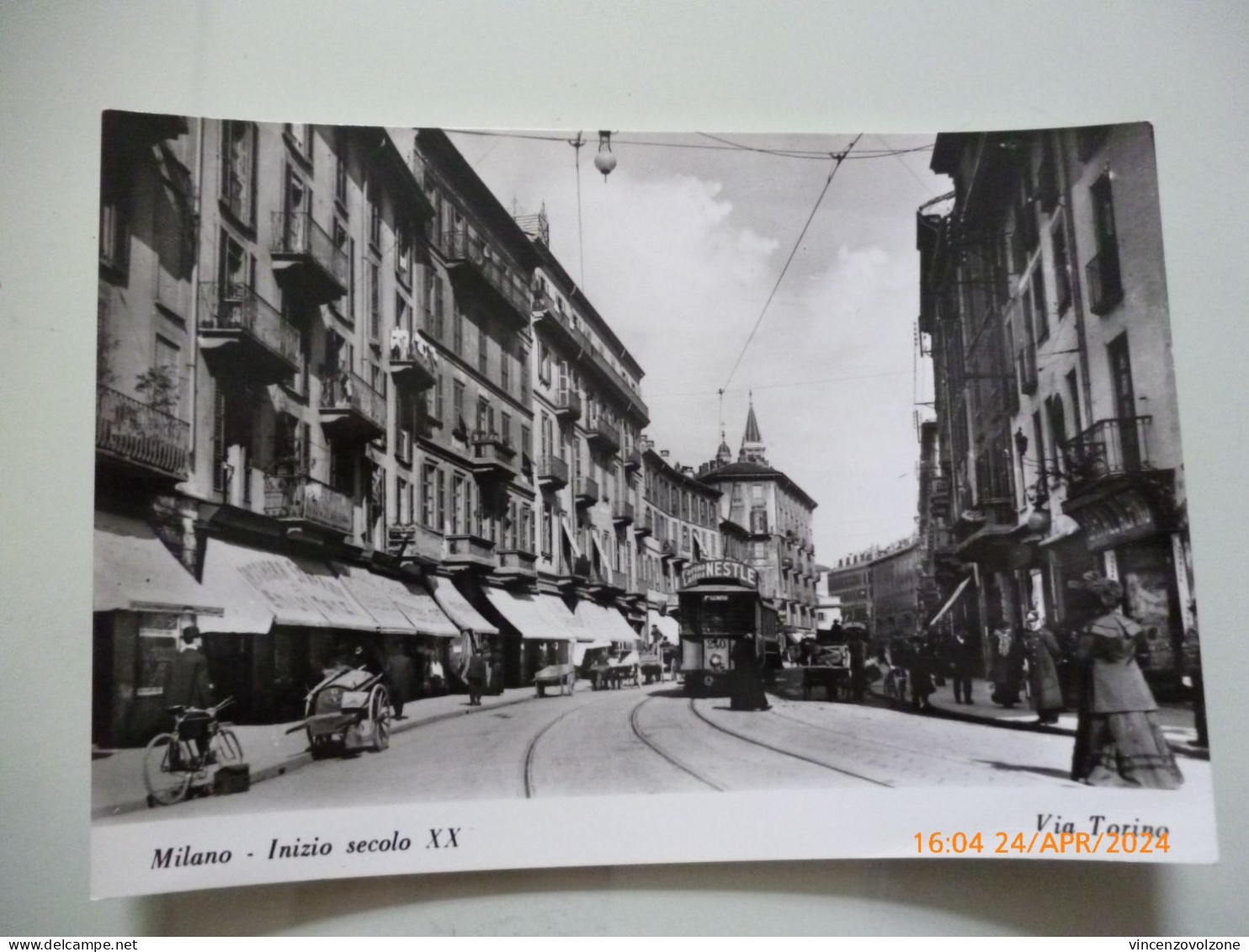 Cartolina "MILANO Inizio Secolo XX  Via Torino" Edizione Bromofoto Anni 1960 - Milano (Milan)