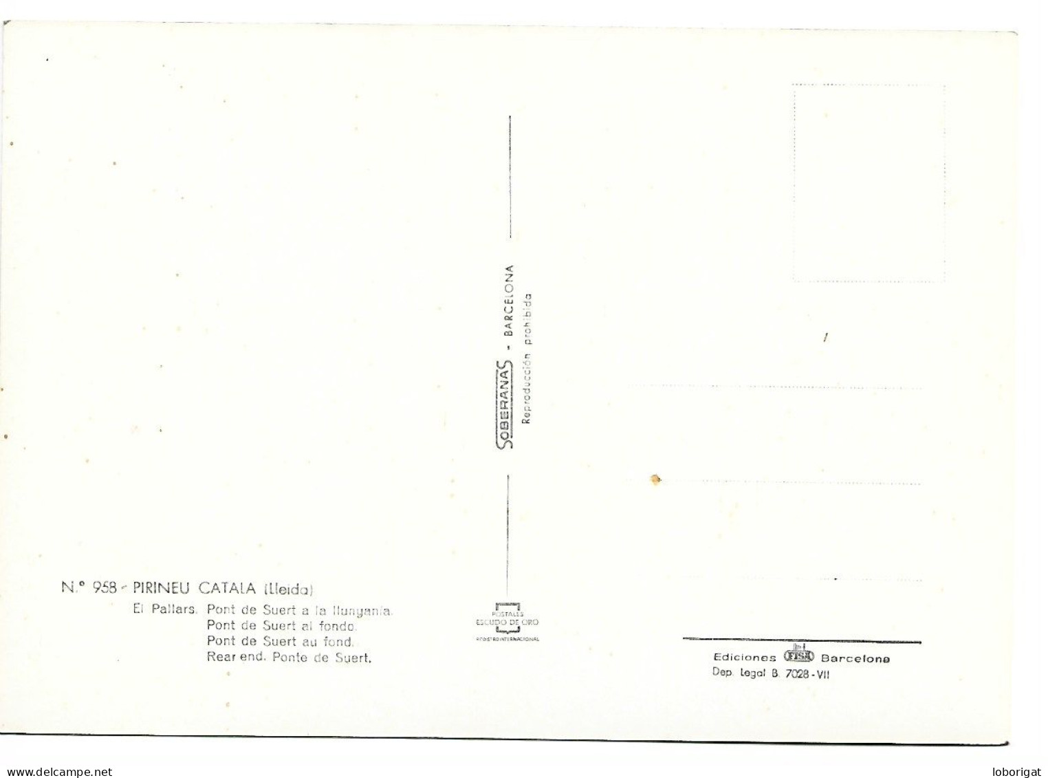 PONT DE SUERT A LA LLUNYANIA / REAR END, PONT DE SUERT.- EL PALLARS.-  PONT DE SUERT- LLEIDA.- ( CATALUNYA) - Lérida