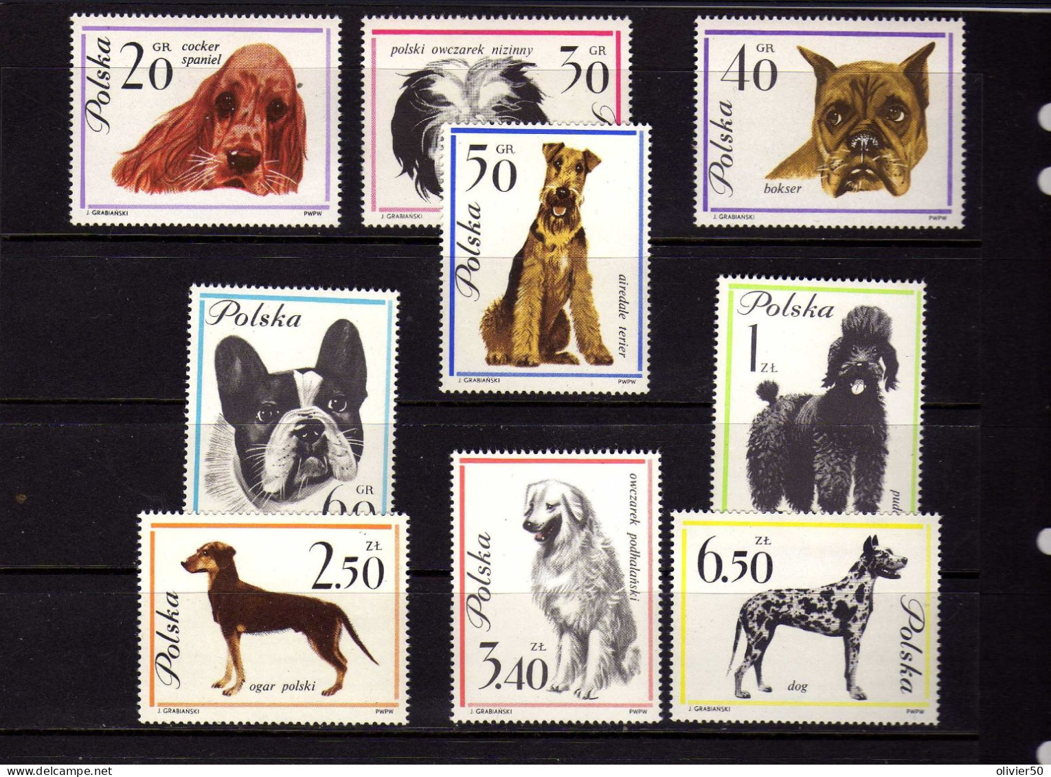 Pologne - Faune - Chiens - Neufs** - MNH - Unused Stamps