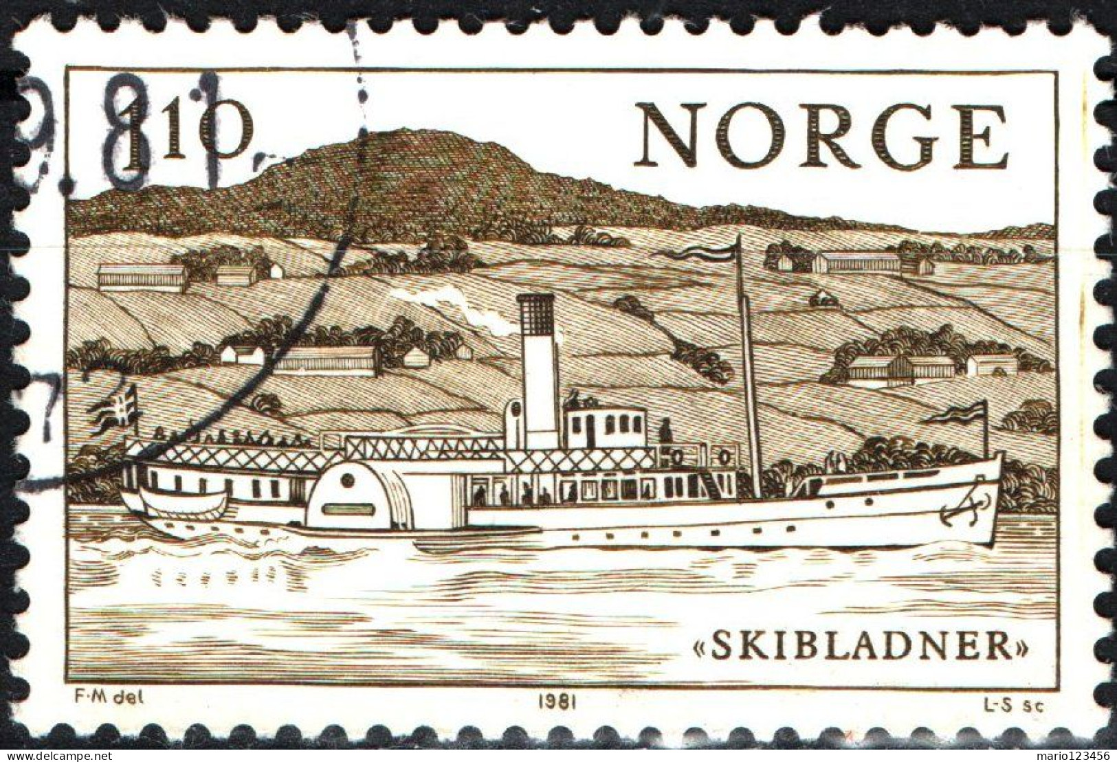 NORVEGIA, NORWAY, NAVI, 1981, USATI Mi:NO 841, Scott:NO 786, Yt:NO 797 - Gebruikt