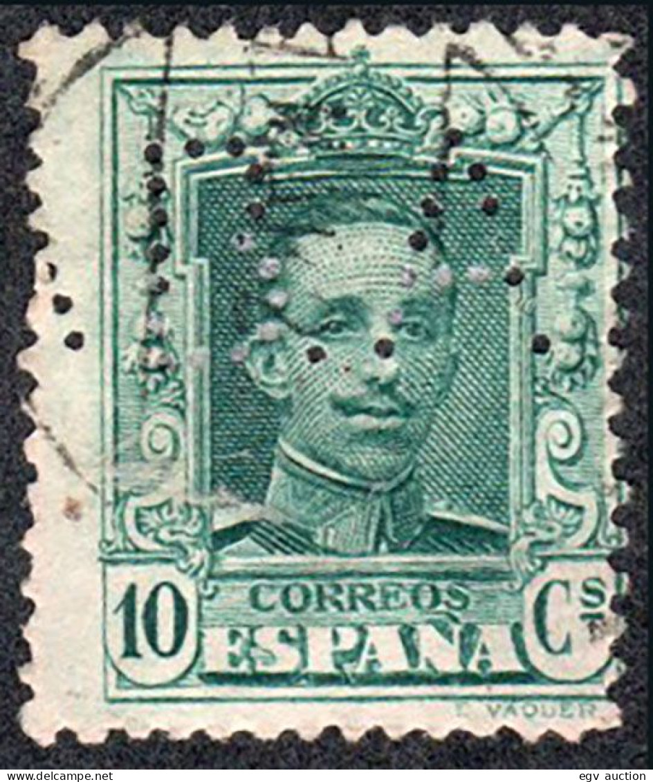 Madrid - Perforado - Edi O 314 - "B.A" Mediano - Oblitérés